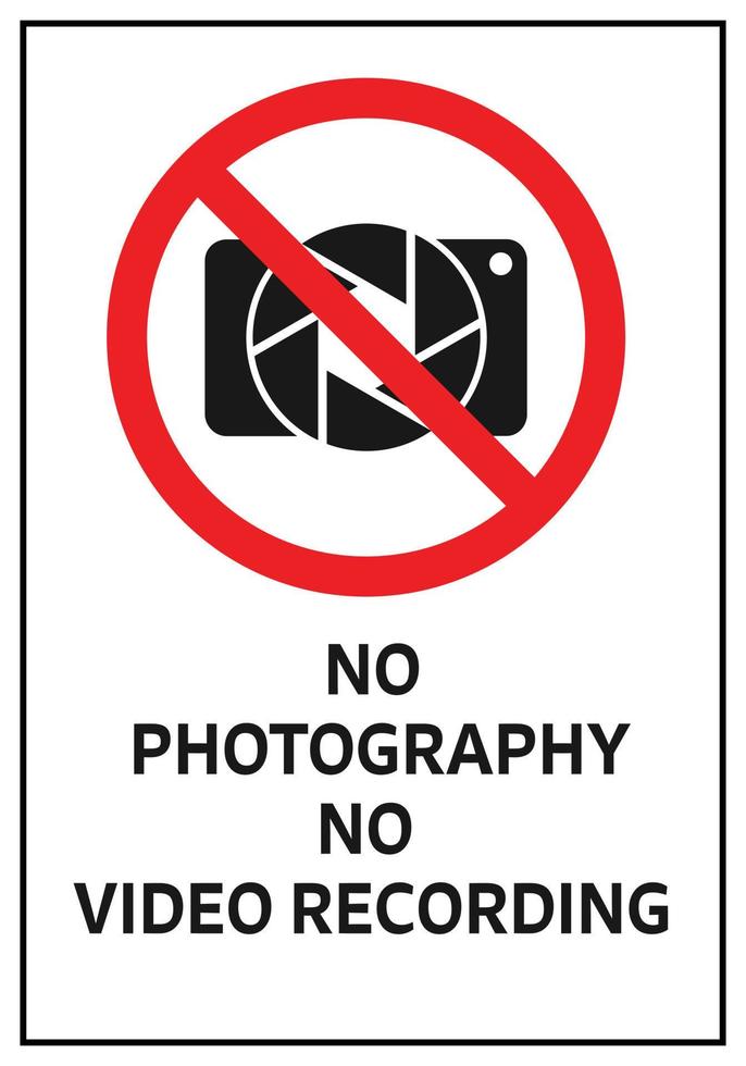 Free vector flat design no photo sign design
