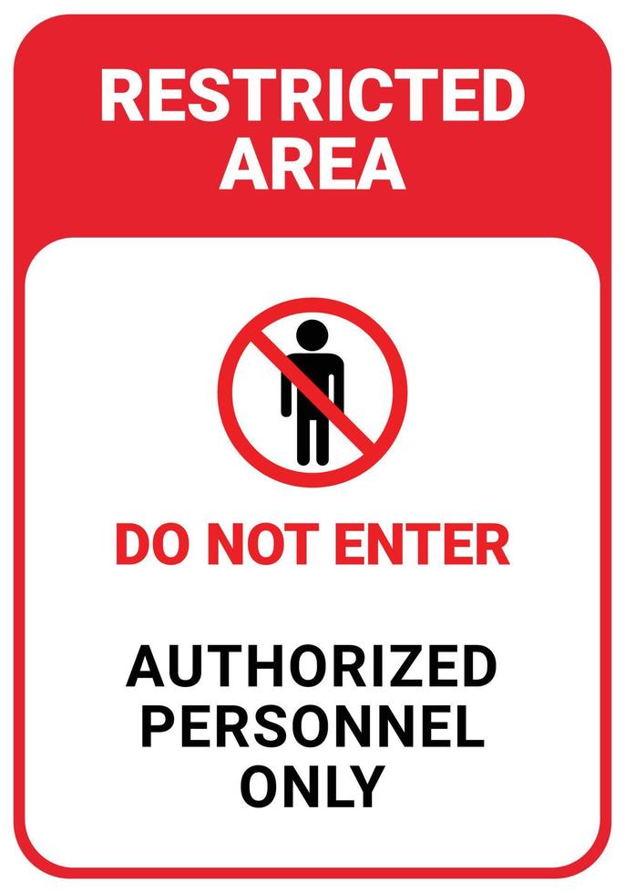 Free vector flat design do not enter sign design