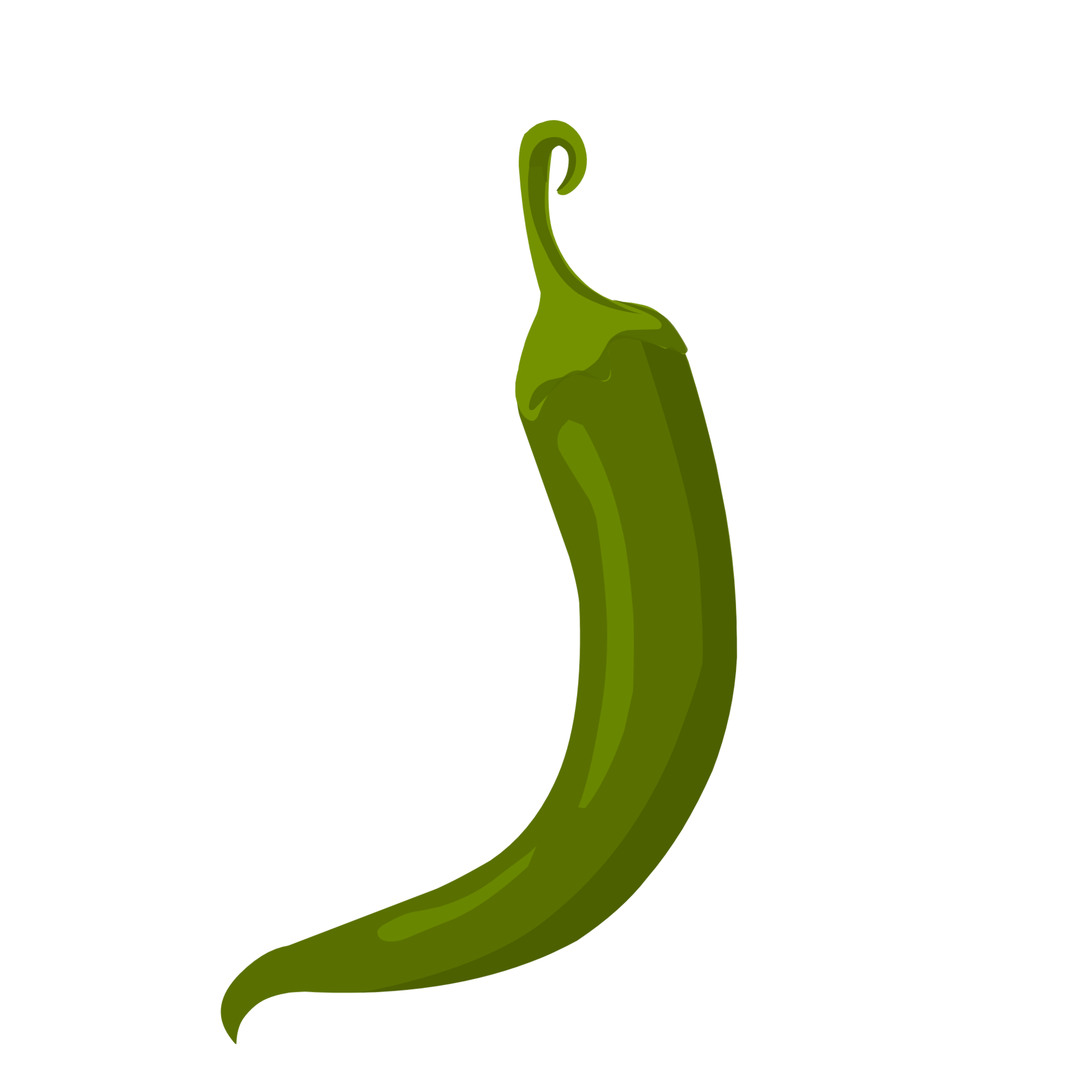 Green chilli pepper 22962245 PNG