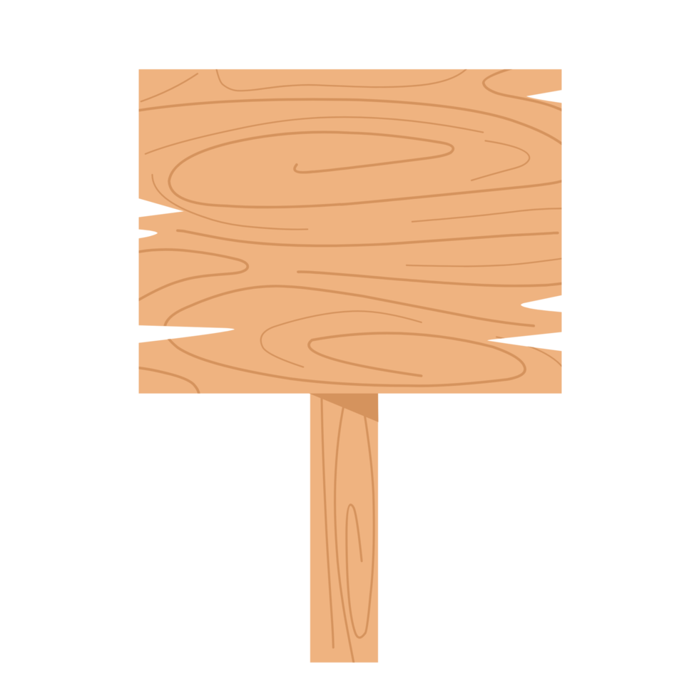 panneau de signalisation en bois png