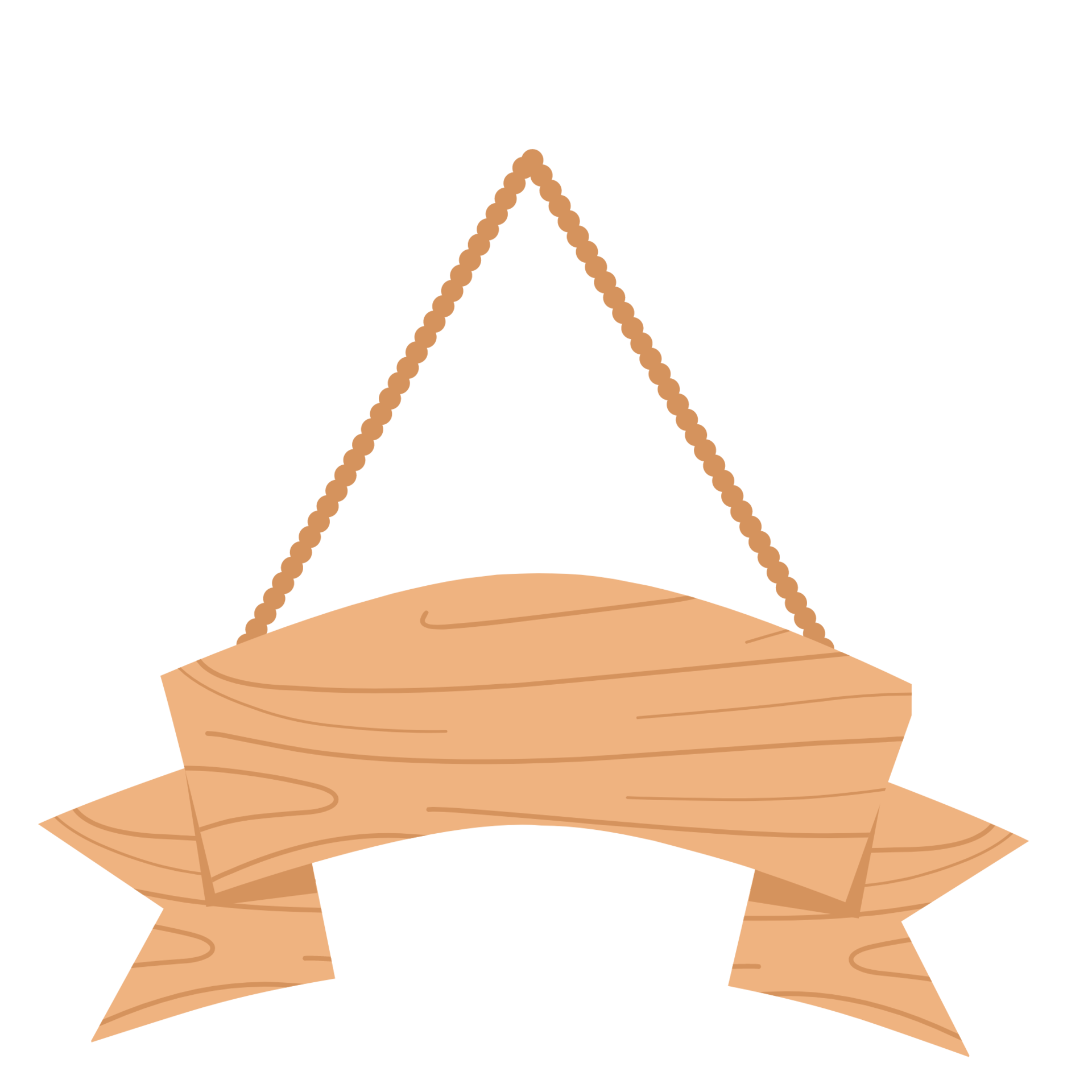 Hanging wooden board 22962258 PNG