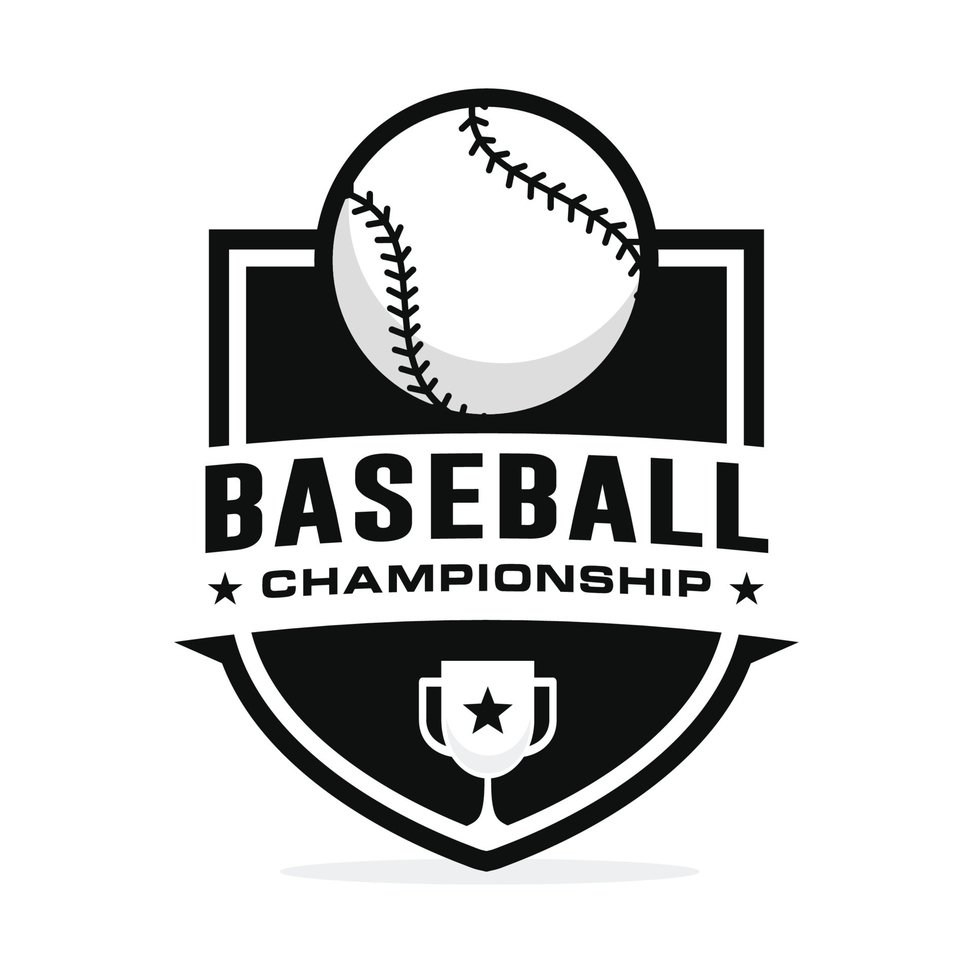 Baseball Championship Logo Stock Vector (Royalty Free) 264720074