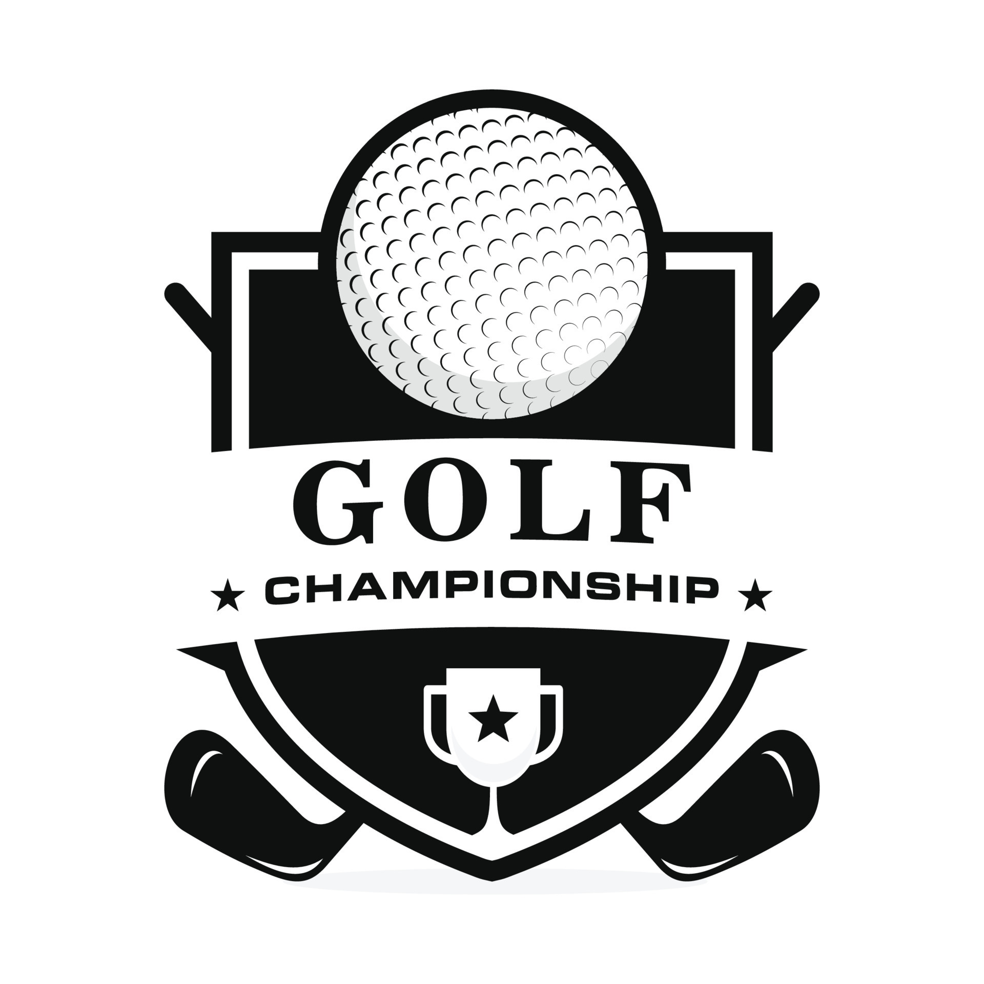 Golf logo design vector illustration 22962285 Vector Art at Vecteezy