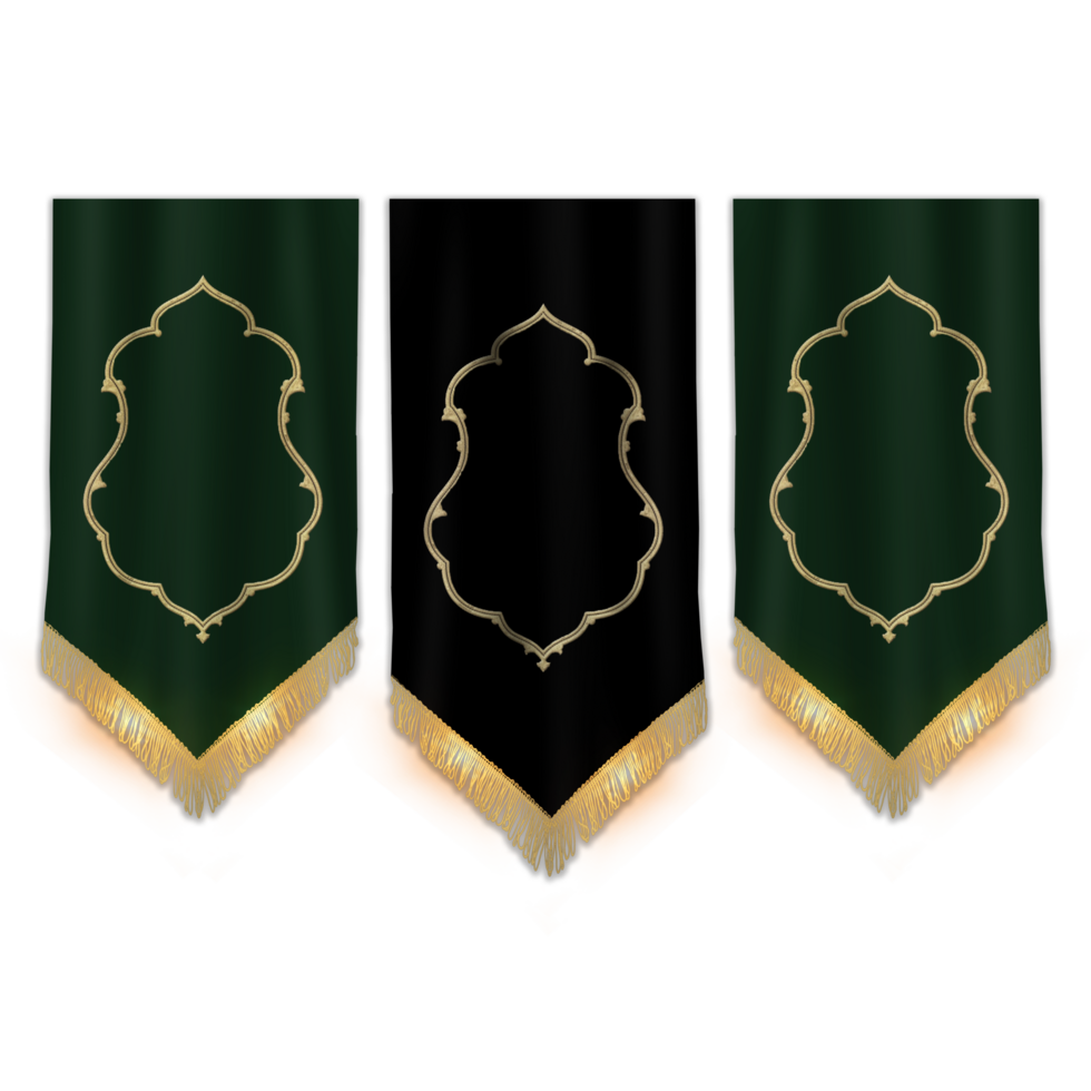 Islamic religious Flags for Designs png