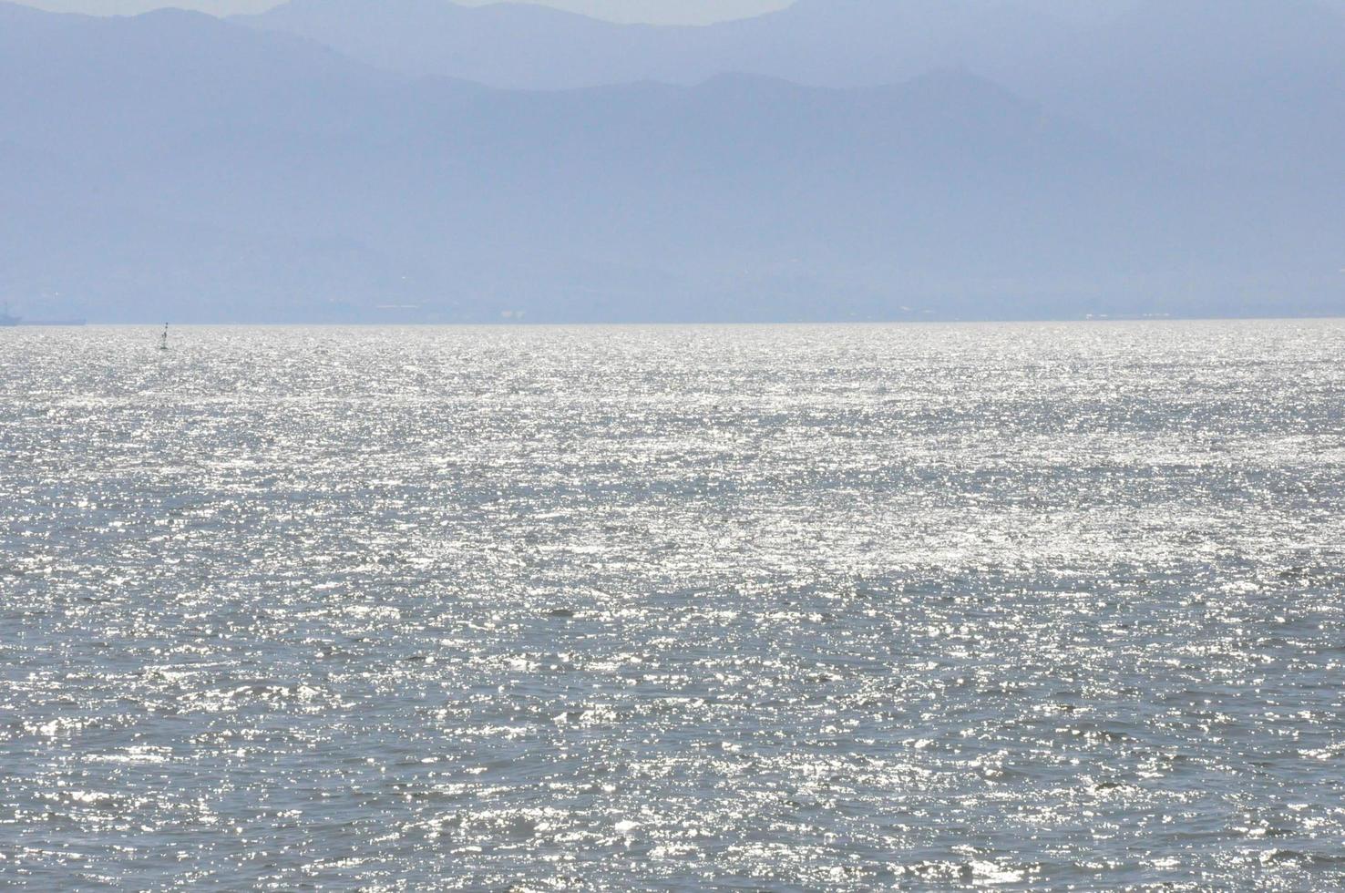 Steamboat ferry port and sea background and landscape photo