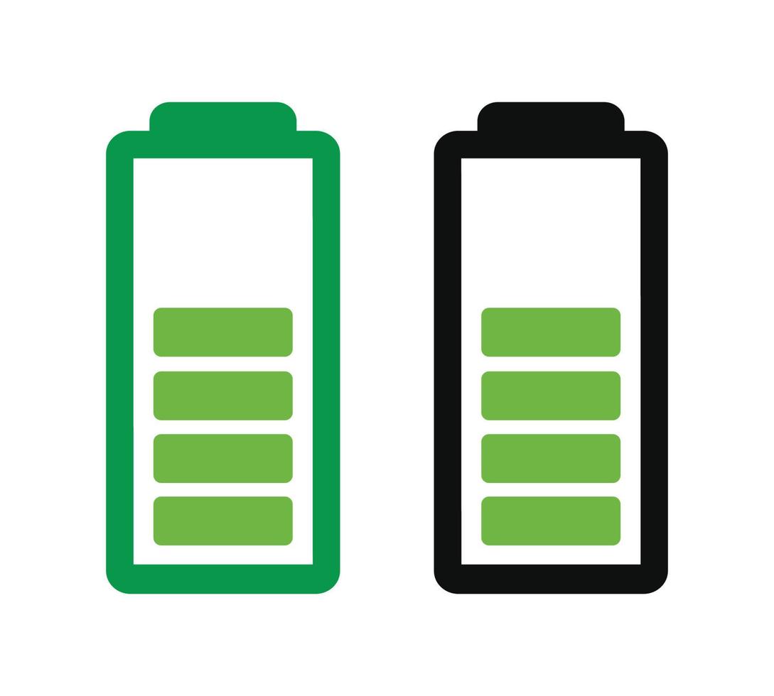 Battery icon isolated on white background vector