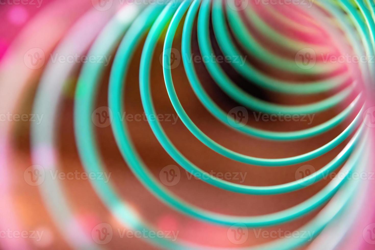 colorful spiral in selective focus photo