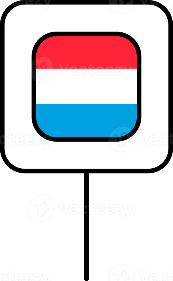 Luxemburg vlag plein pin icoon. png