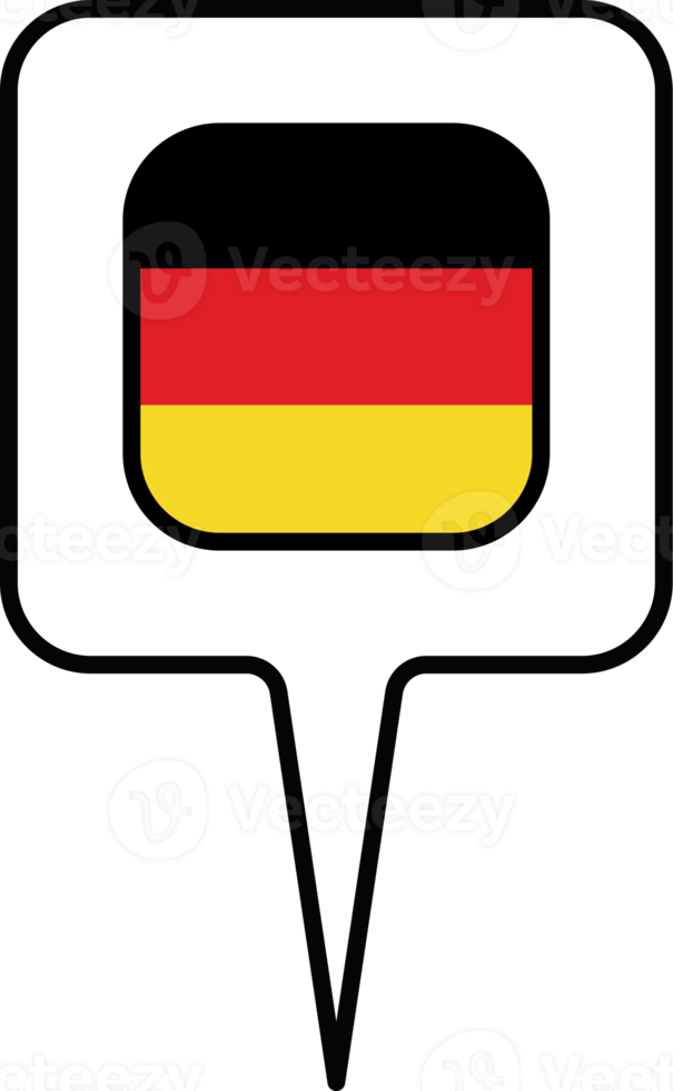 Sweden flag Map pointer icon, square design. png