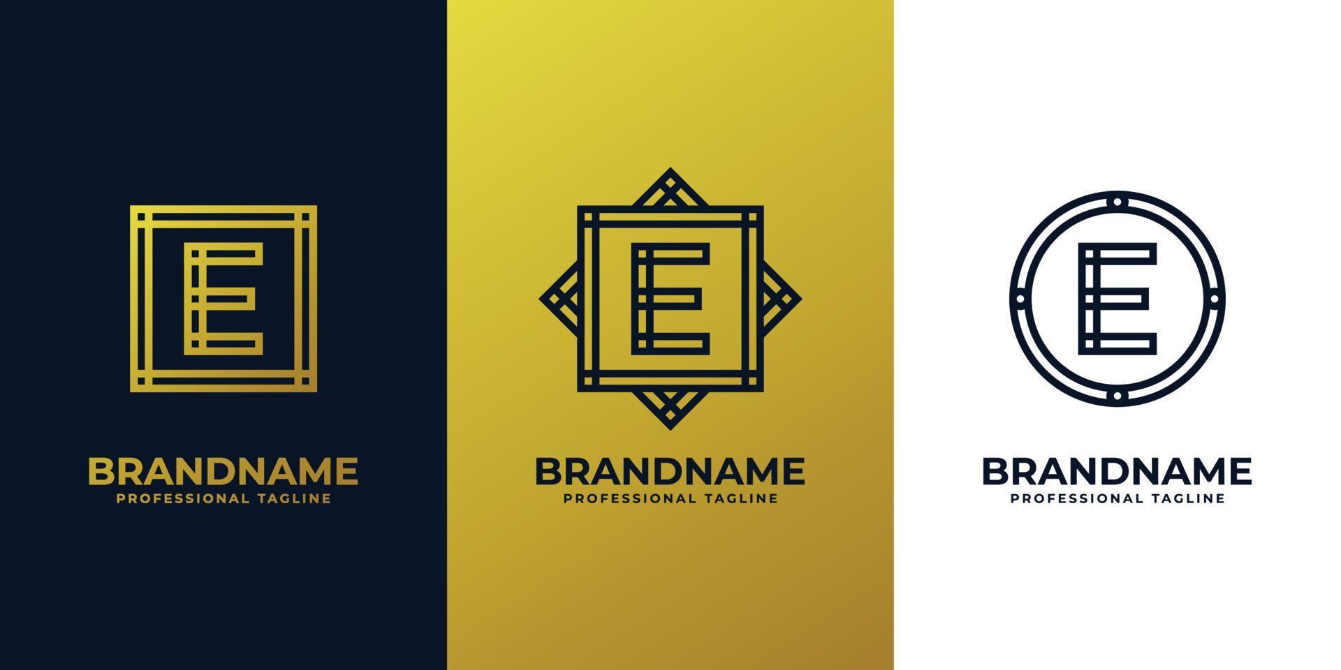 Luxurious Letter E Logo, suitable for any business with E initials. vector