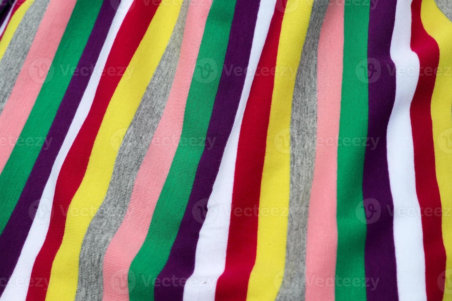 Samples of cloth and fabrics in different colors found at a fabrics market in Germany photo