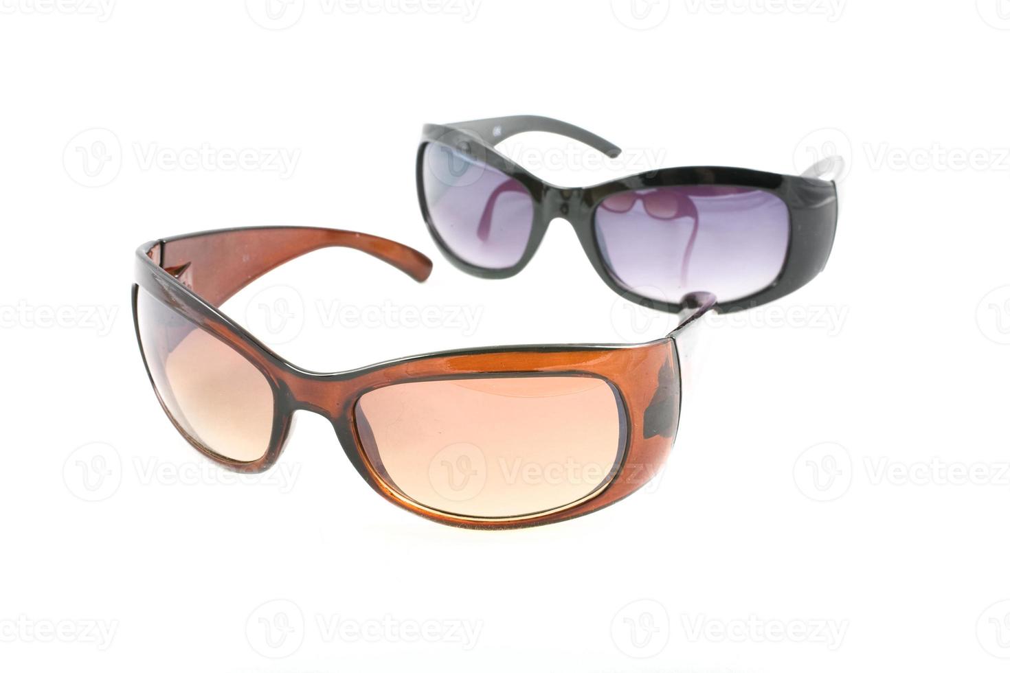 sunglasses on white background photo