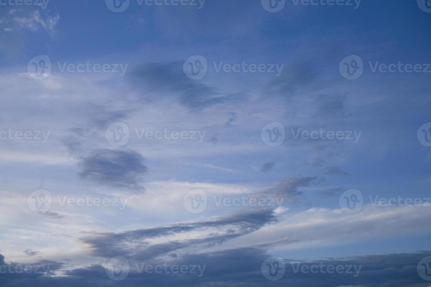 blue sky and white clouds photo