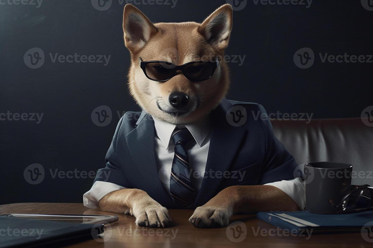 dog as a company CEO photo