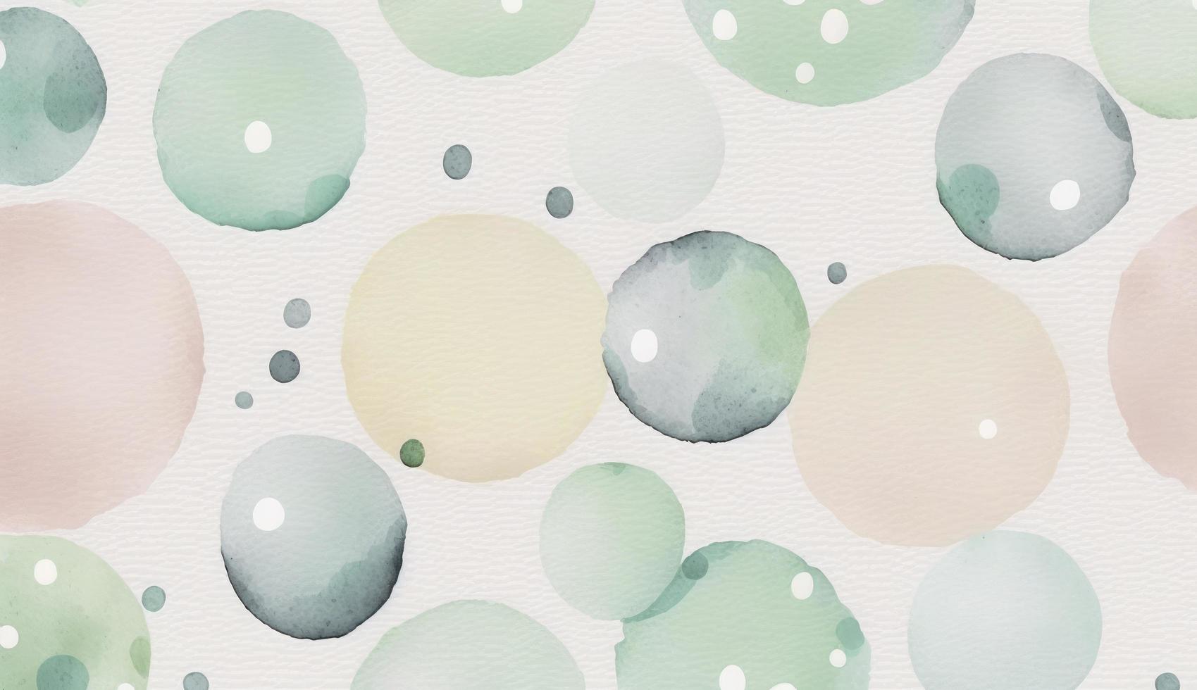 A seamless pattern featuring softly painted watercolor dots in various sizes, in a peaceful and dreamy color palette, Watercolor Dots Pattern, Abstract Art, watercolor pattern, Generate Ai photo