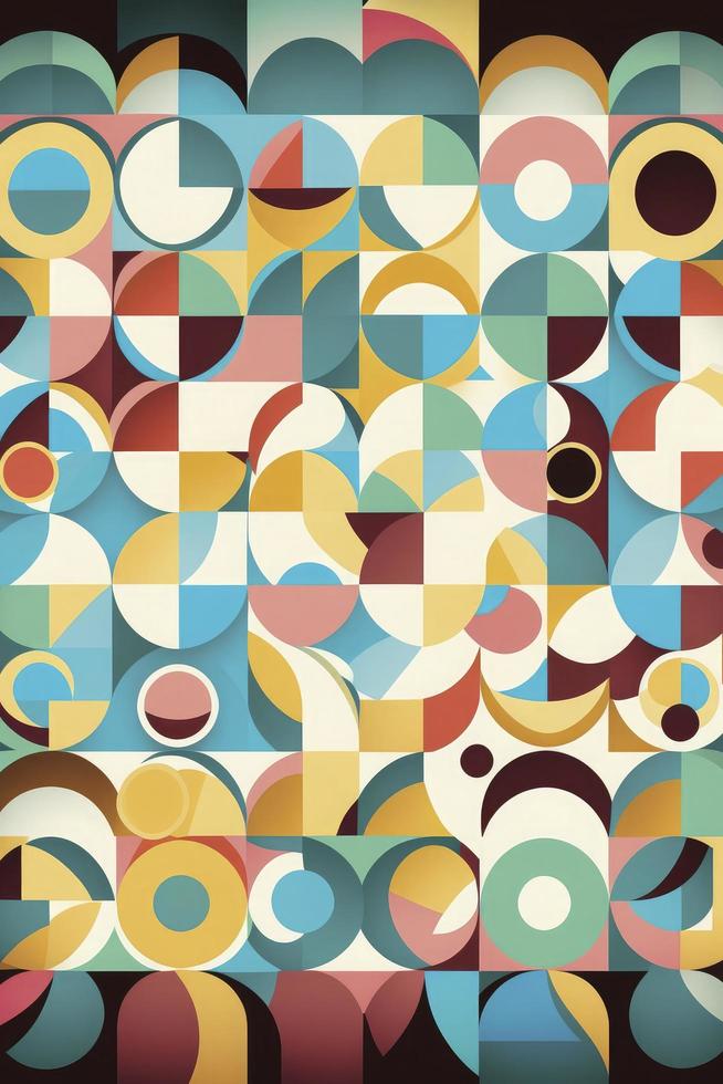 beautiful color palette illustration design, generate ai photo