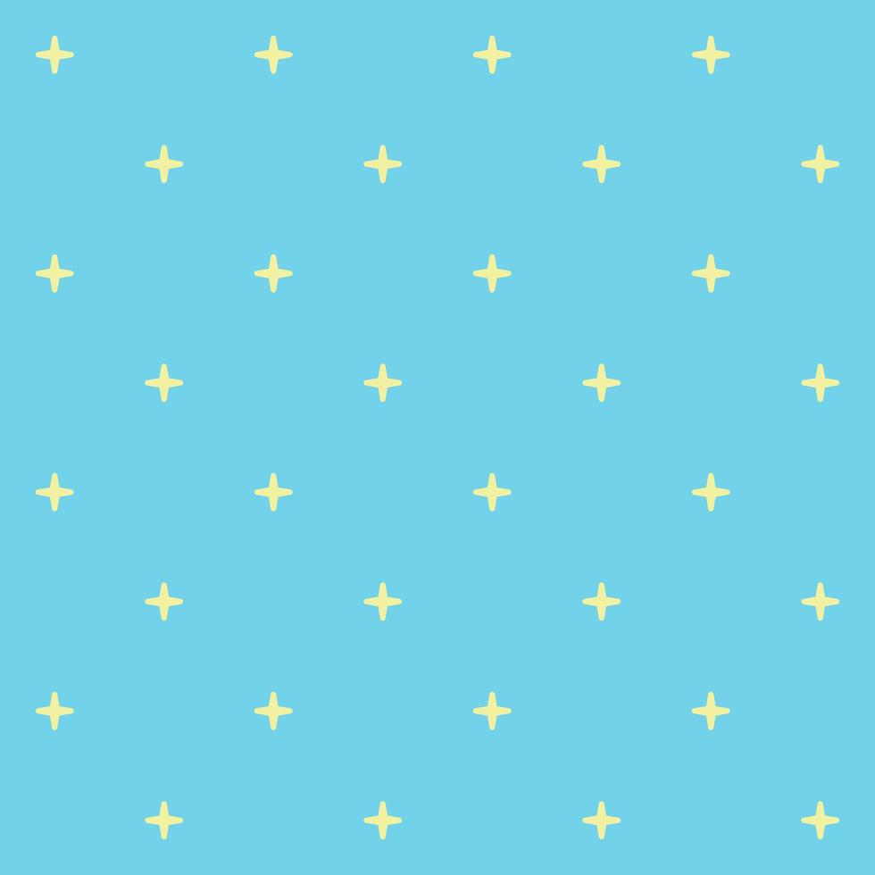 A cute blue and yellow pastel seamless pattern of the star with a background in Beach Concept Summer Theme, illustration photo