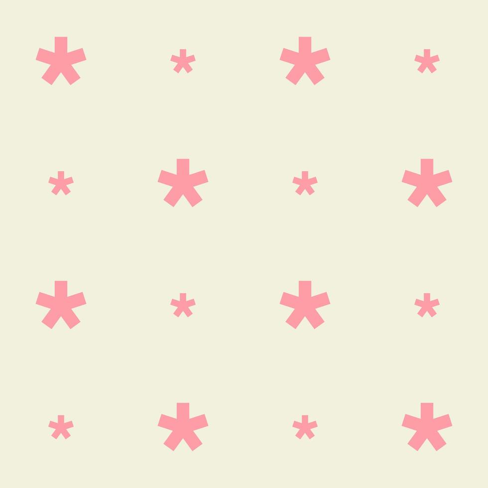 A cute Pink and Cream pastel seamless pattern of asterisk star with a background in Beach Concept Summer Theme, illustration photo