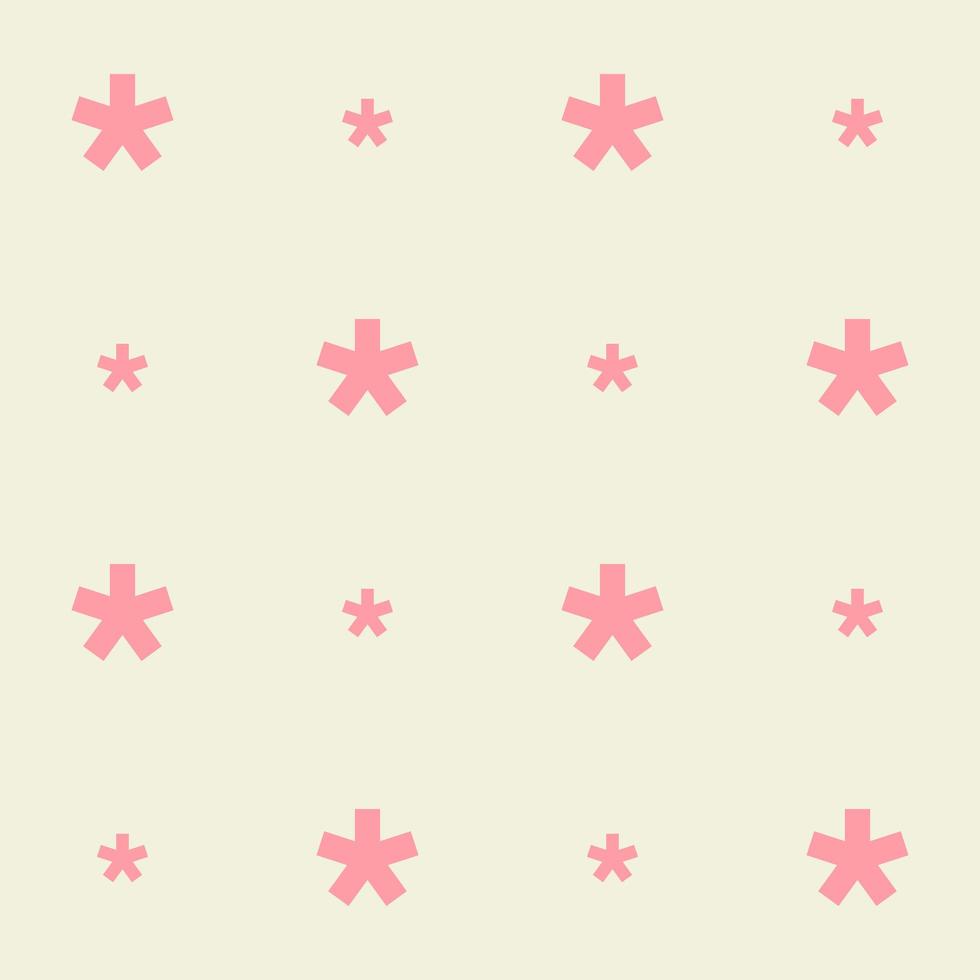 A cute Pink and Cream pastel seamless pattern of asterisk star with a background in Beach Concept Summer Theme, illustration photo