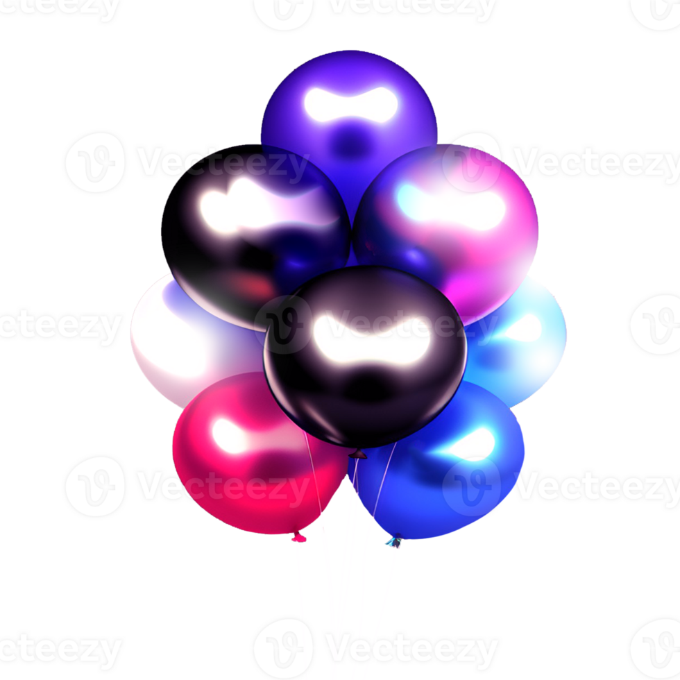 coloré des ballons flottant png