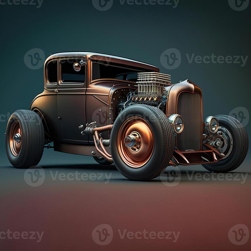 Retro Style, A Classi, Hot Rod in Action, photo