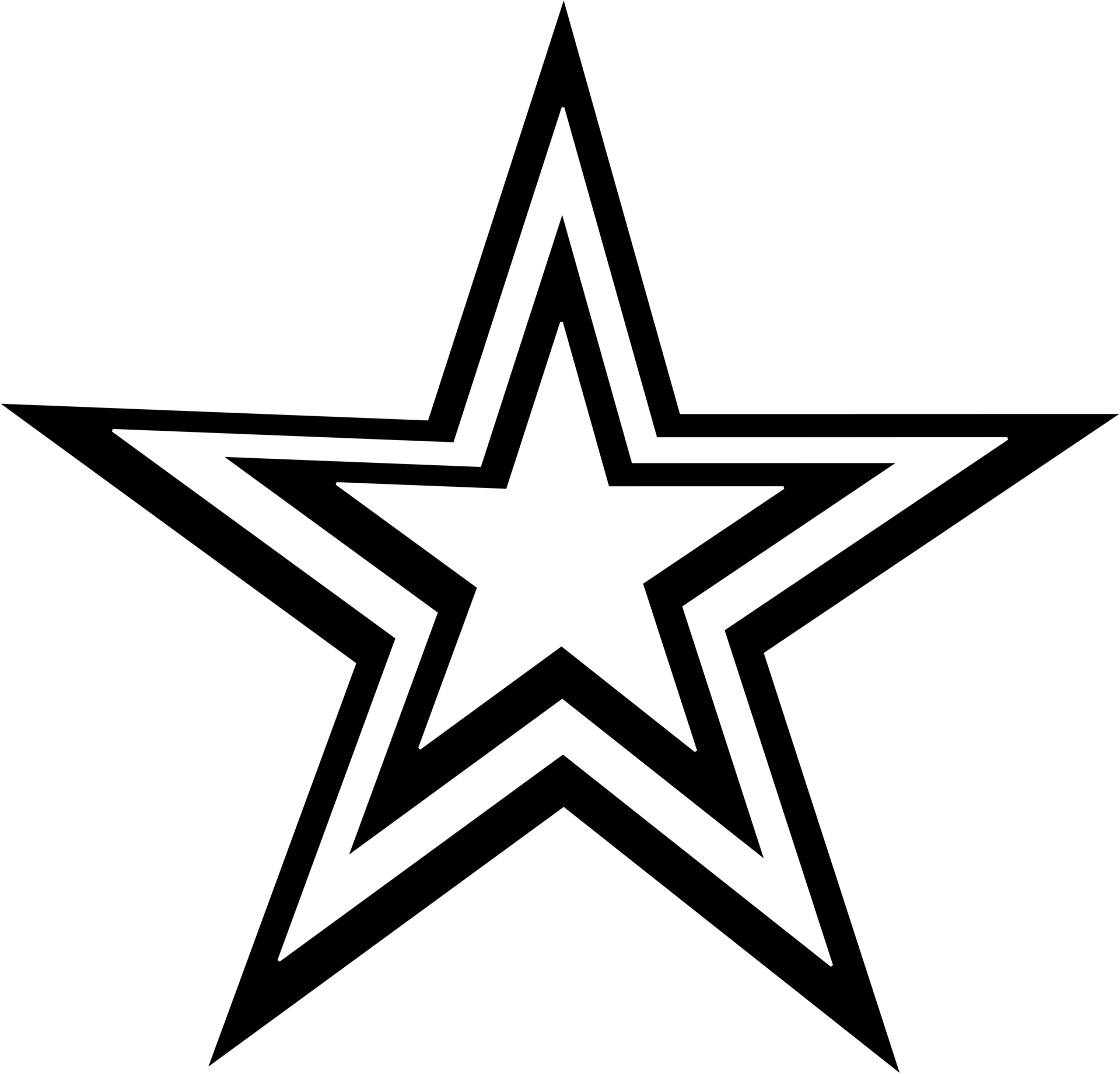 black and white star icon 22965794 PNG
