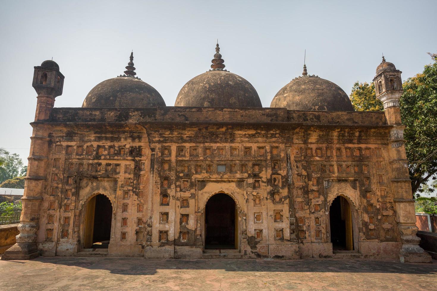 Bangladesh March 2, 2019 Nayabad Mosque Font views, is located in Nayabad village in Kaharole Upazila of Dinajpur District, Bangladesh. photo