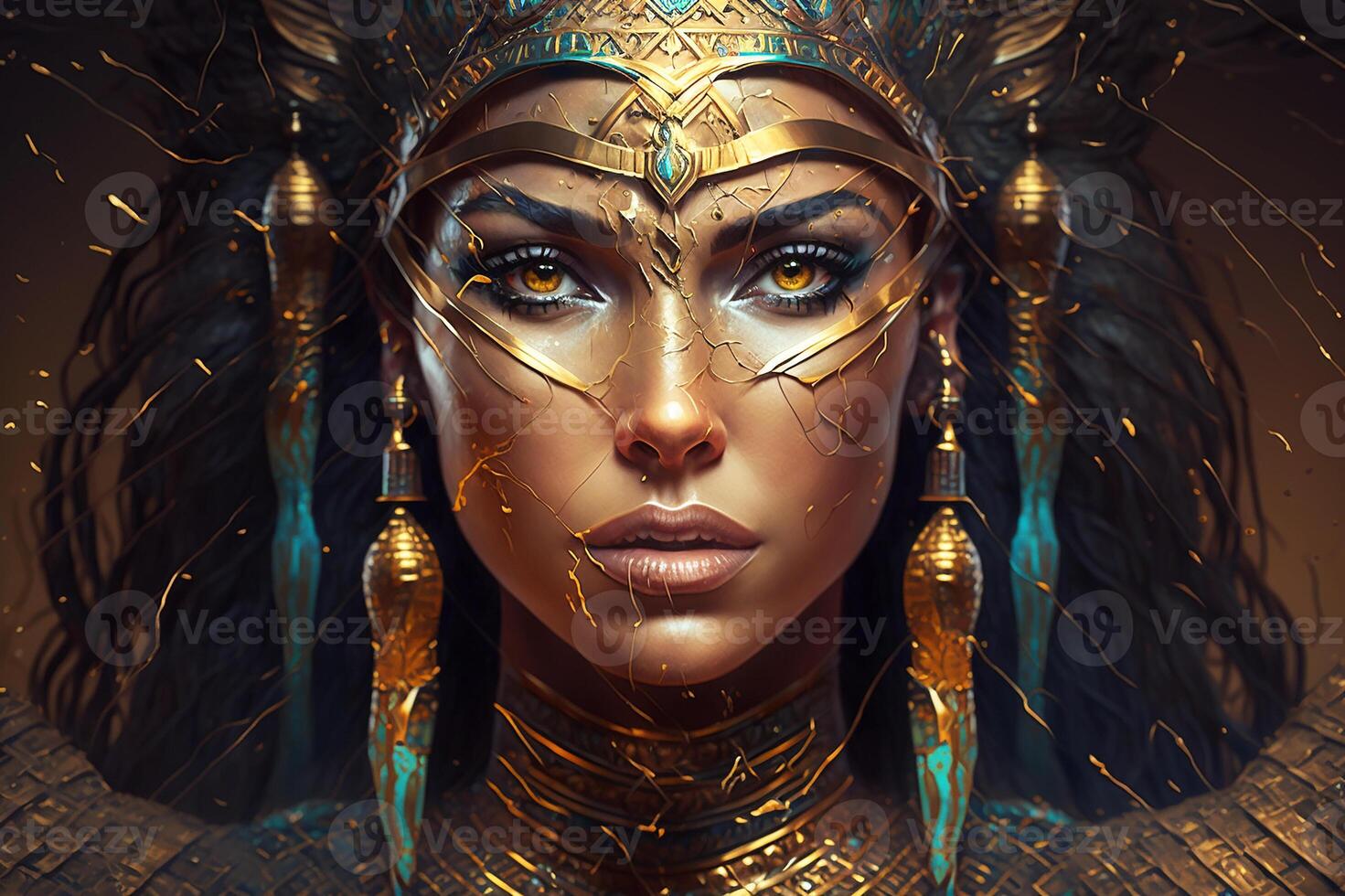 An Egyptian woman, Queen Cleopatra. History of Ancient Egypt. photo