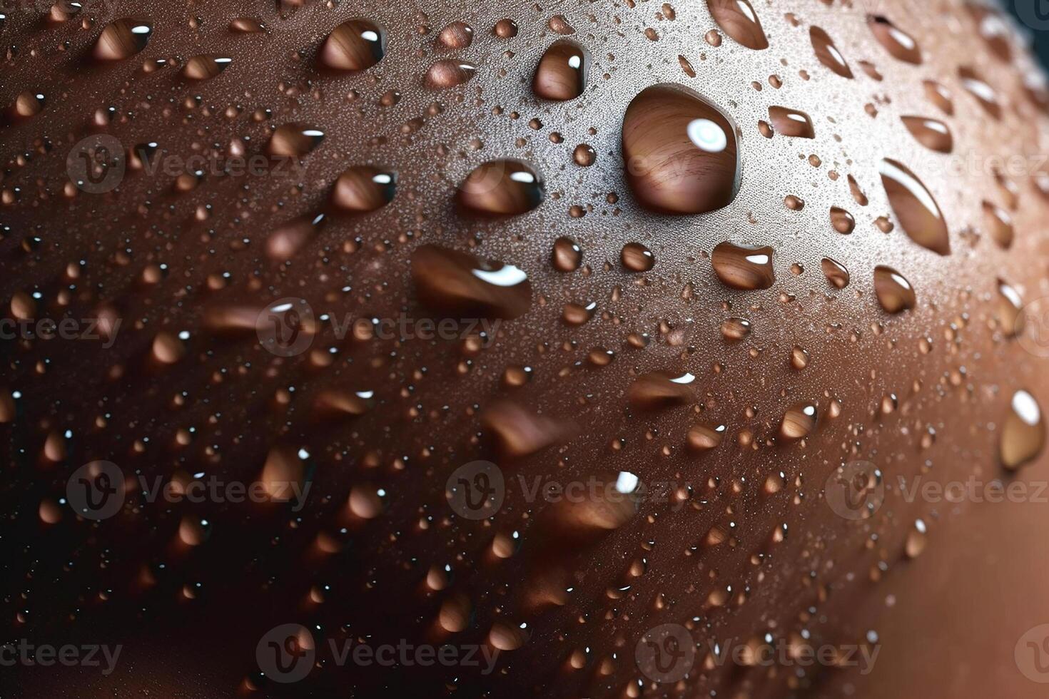 Drops of water on a woman's tanned skin. Background. photo