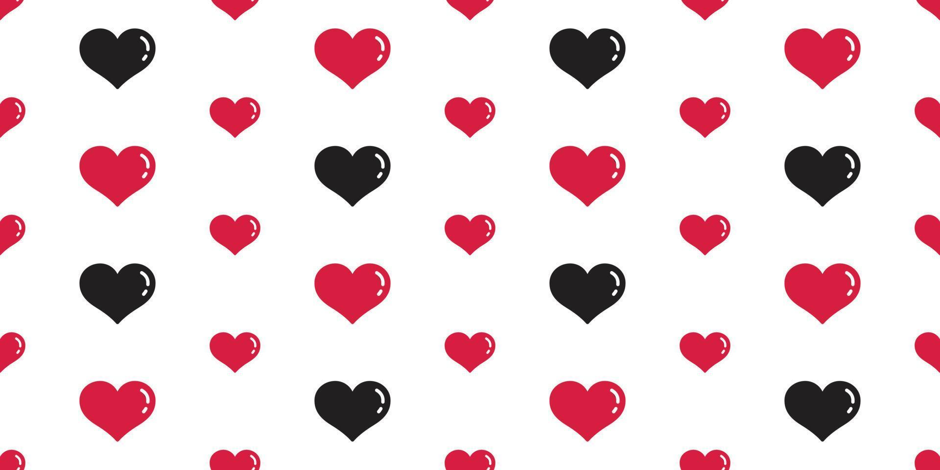 corazón sin costura modelo vector enamorado día aislado fondo de pantalla antecedentes negro rojo