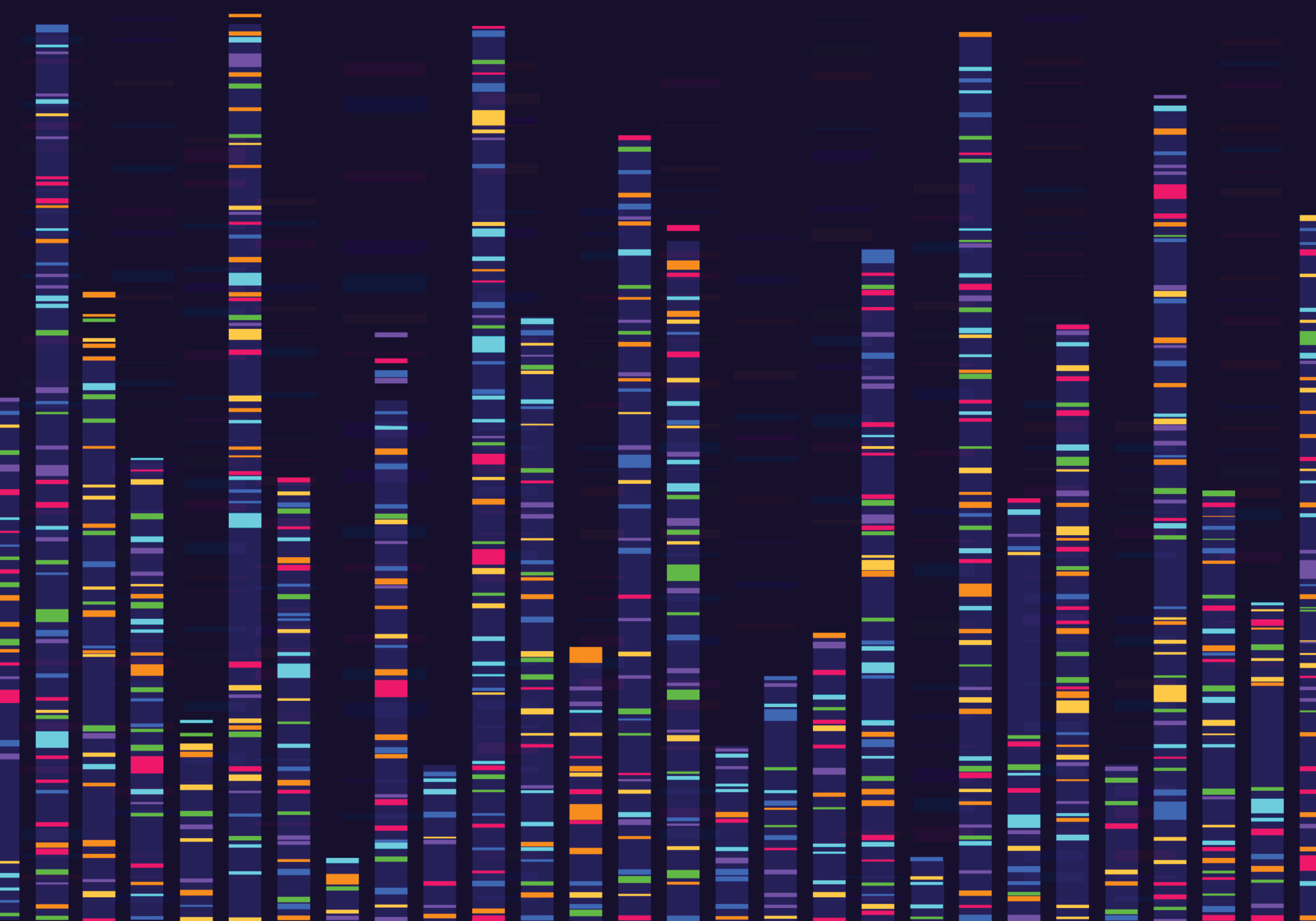 Genomic data visualization. Gene mapping, dna sequencing, genome