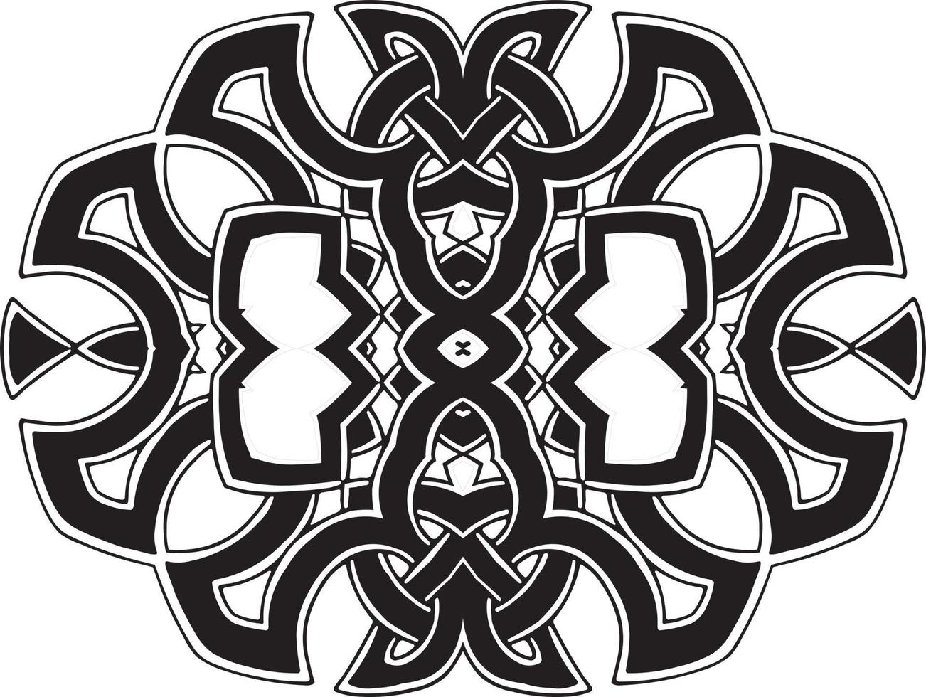 Illustration Of Black Celtic Symbol, Known As Celtic Knot vector