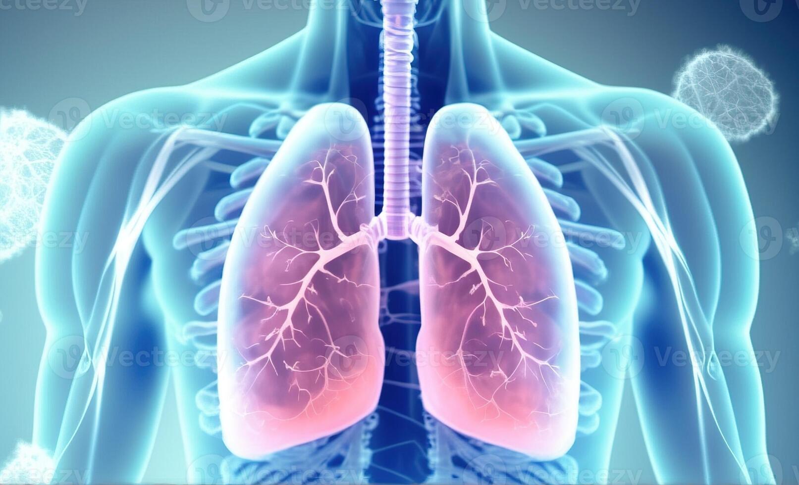 artificial Organo trasplante, pulmones. moderno médico tecnologías. ai generado. foto