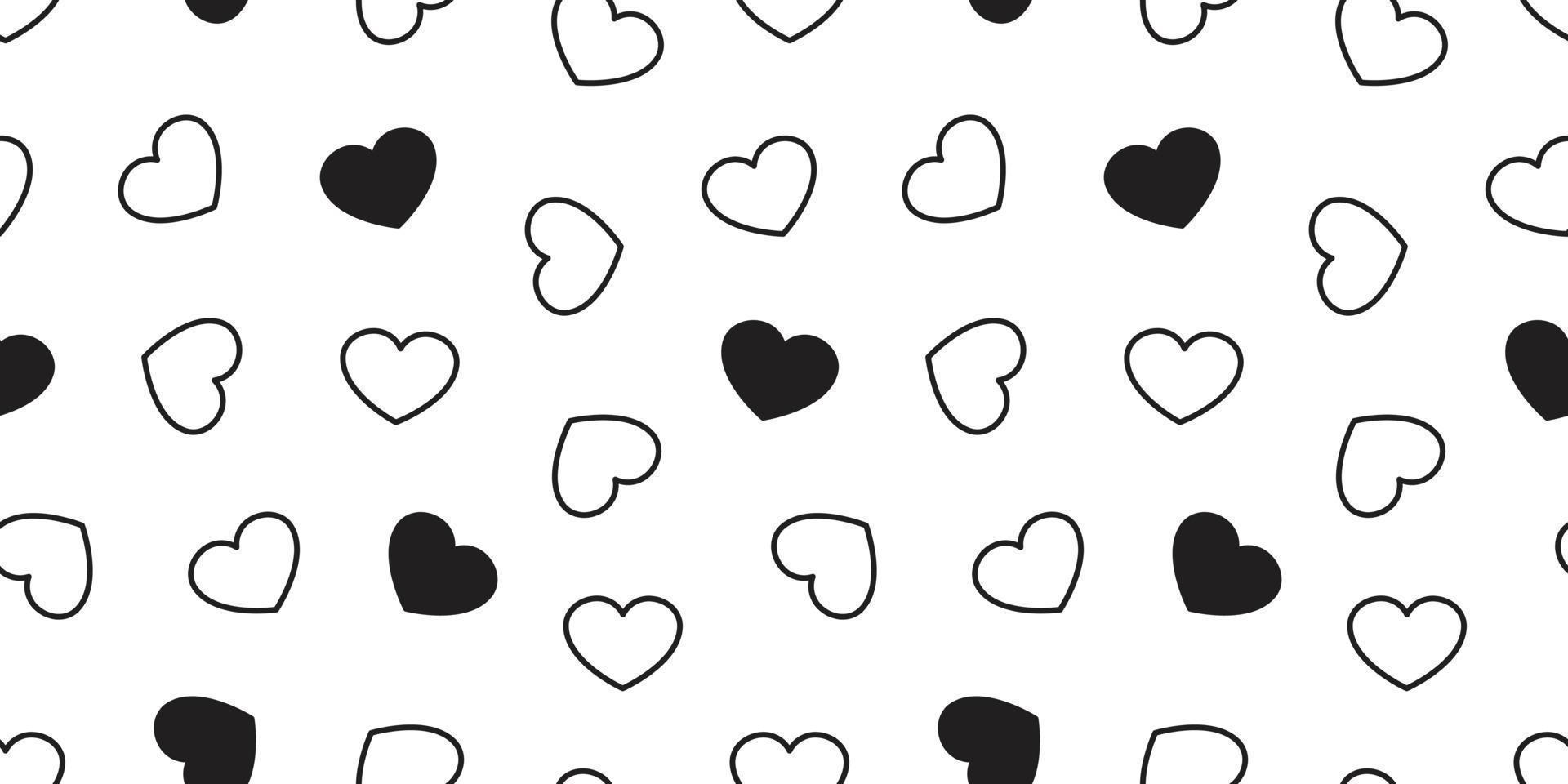 heart Seamless pattern love valentine day vector isolated icon background wallpaper