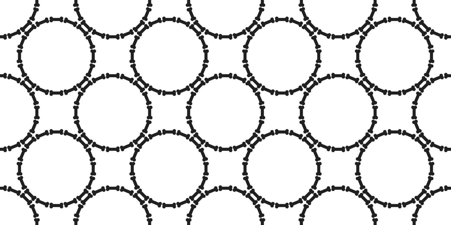 bone seamless pattern vector dog bone isolated circle background wallpaper