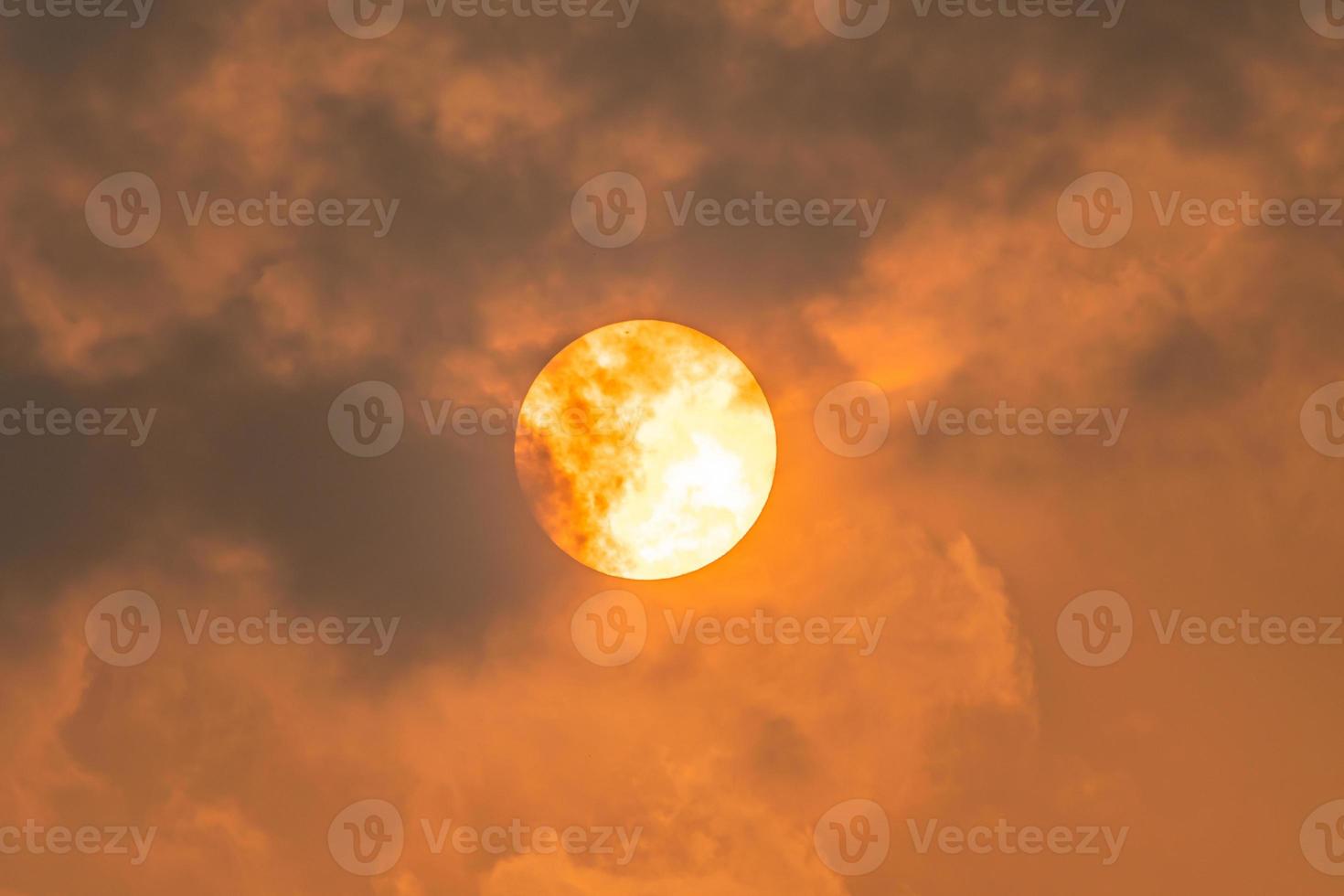 the sun in the evening photo