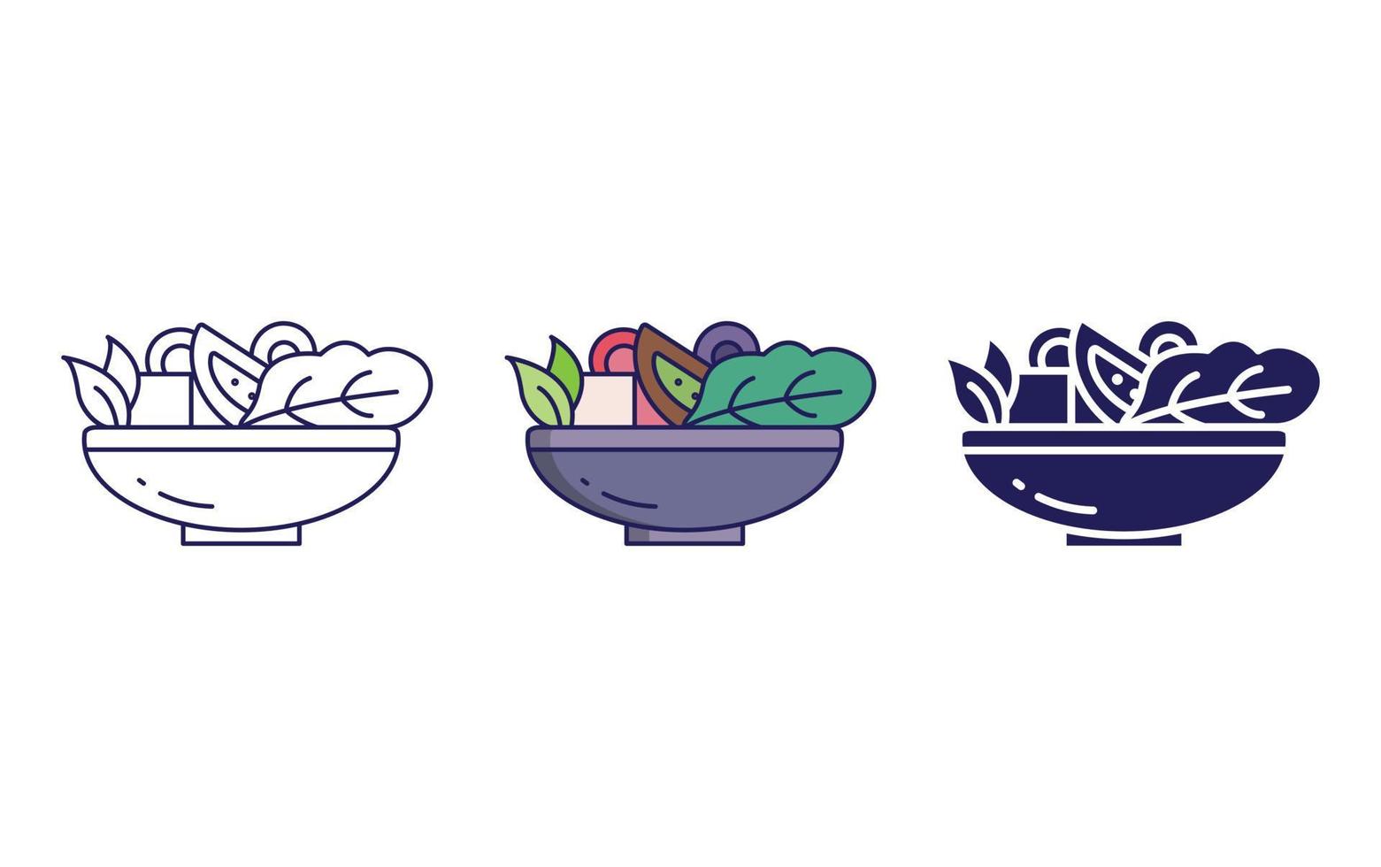 Salad vector icon