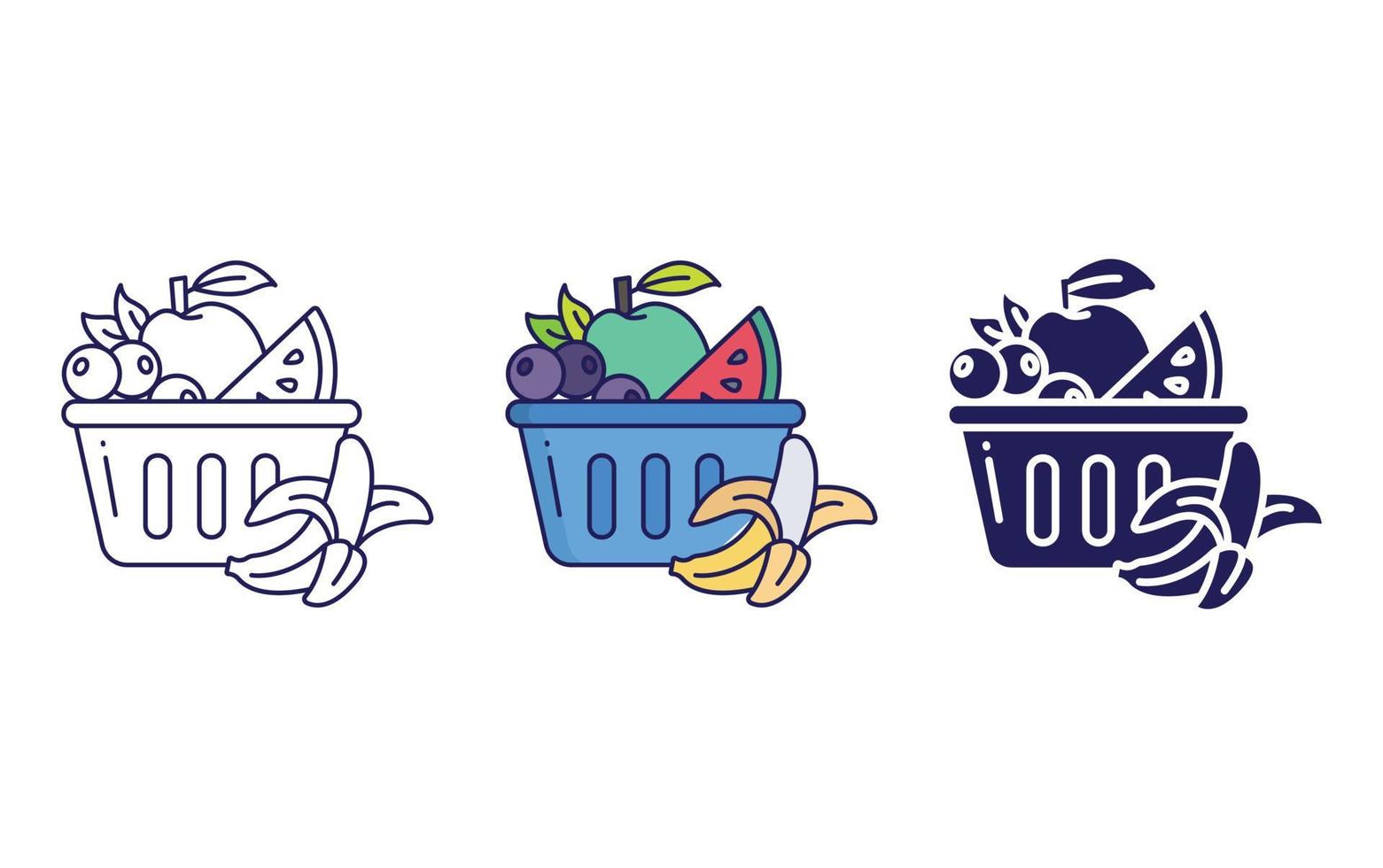 Fruits vector icon
