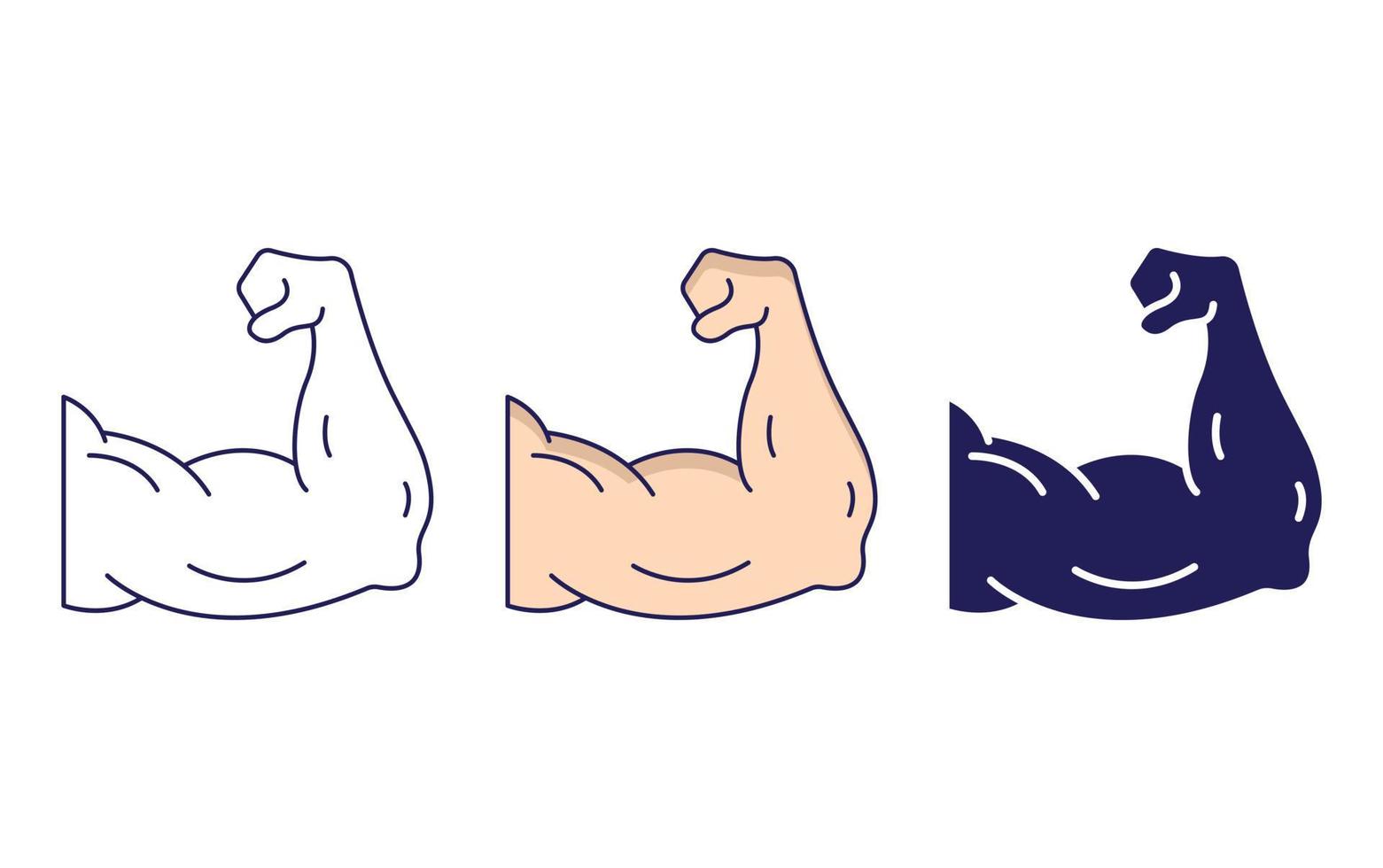 Muscles vector icon