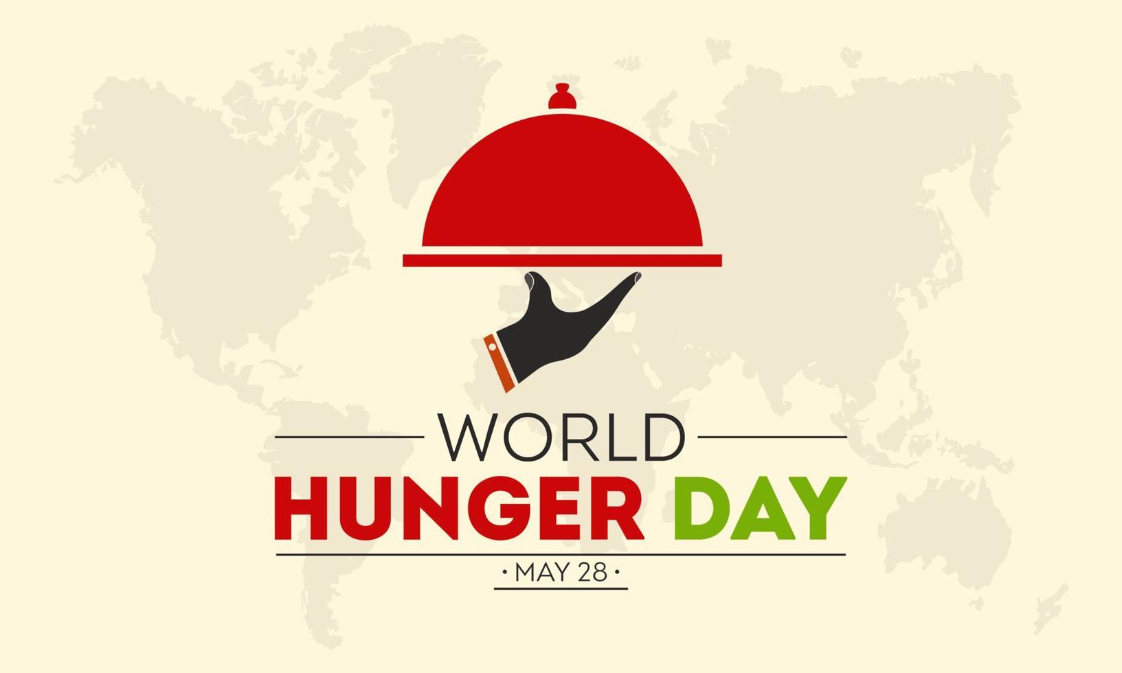 World hunger day is observed every year on 28th may. Vector illustration on the theme of World Hunger day food prevention and awareness vector concept.