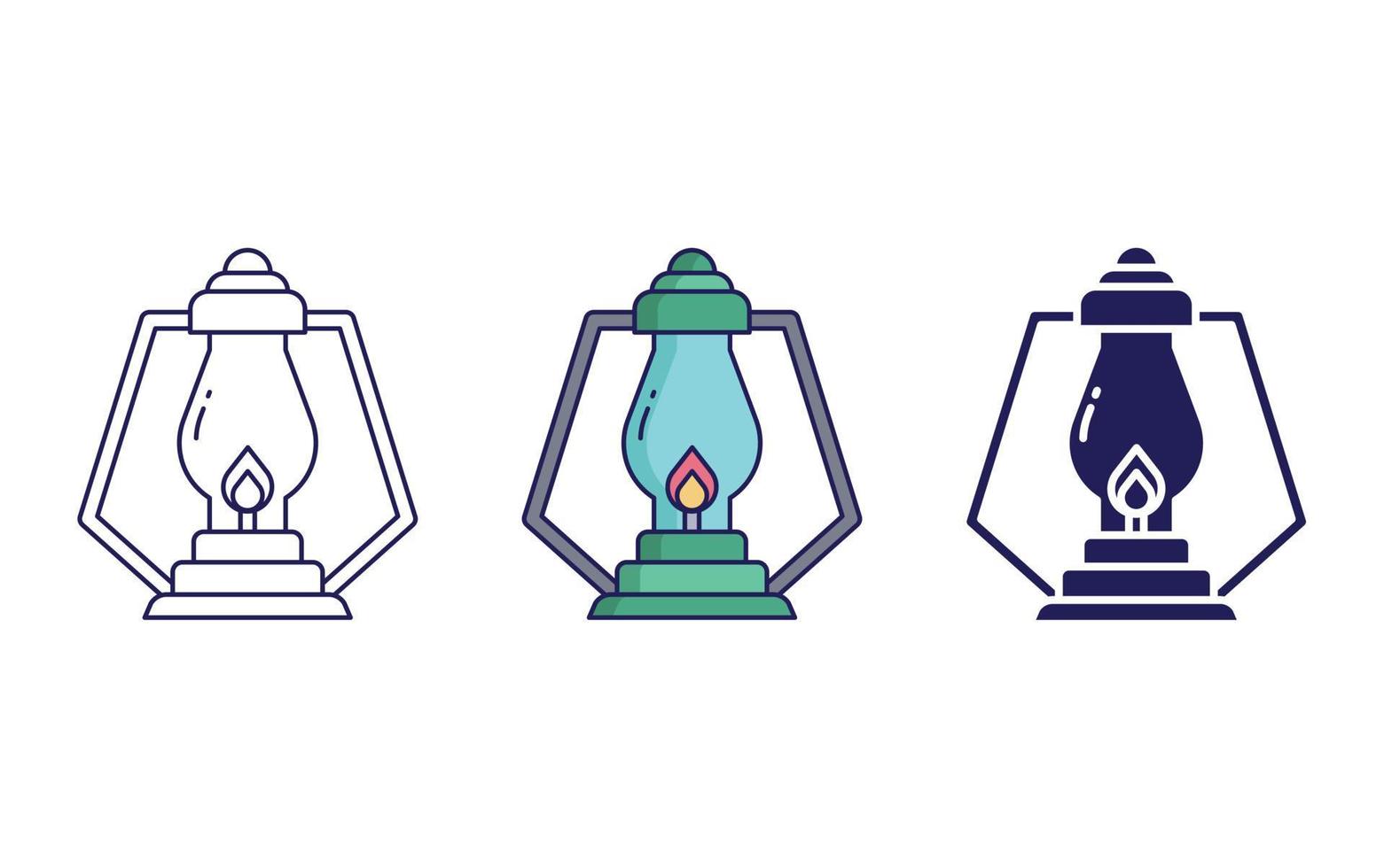 Oil Lamp vector icon