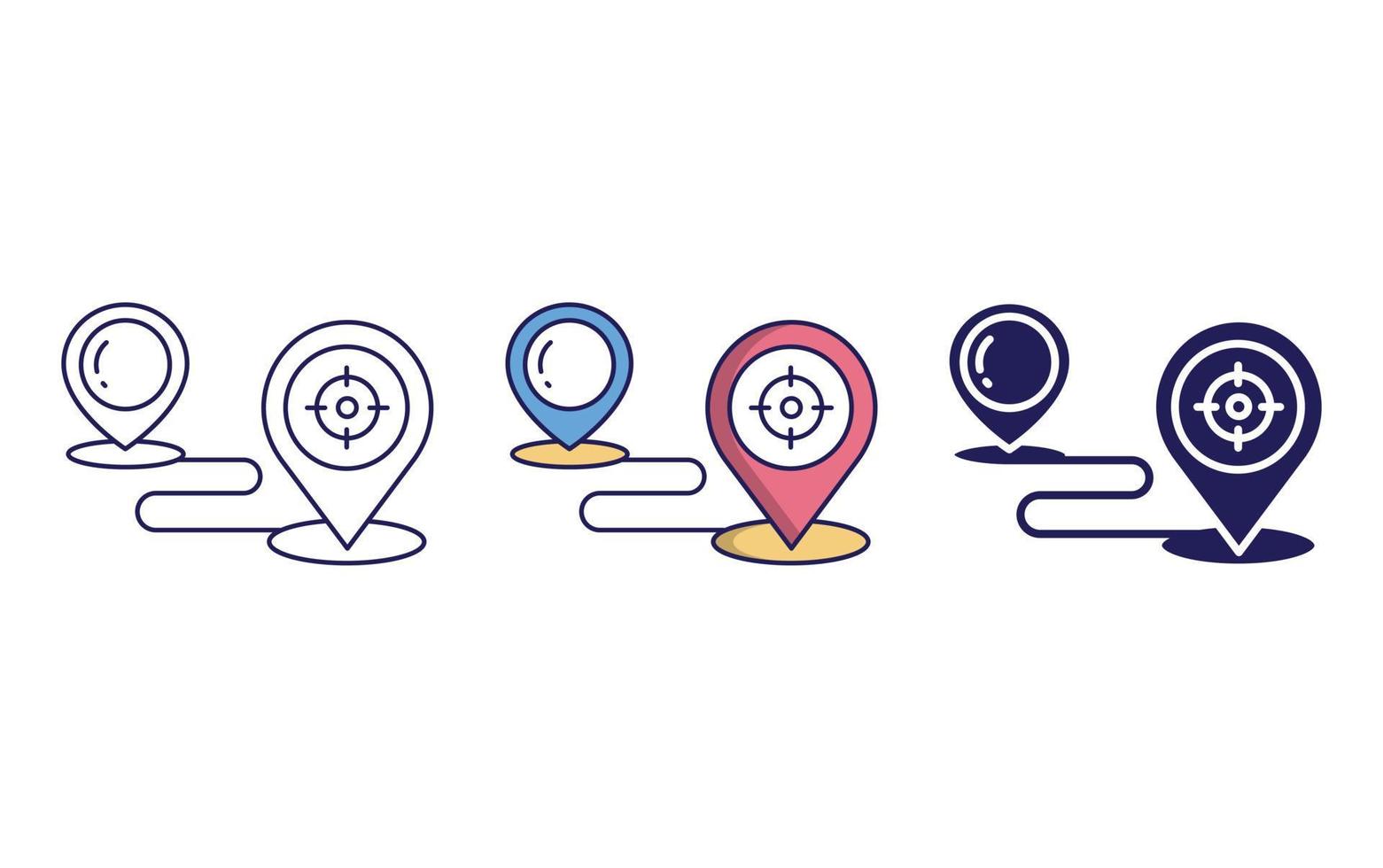 Route vector icon