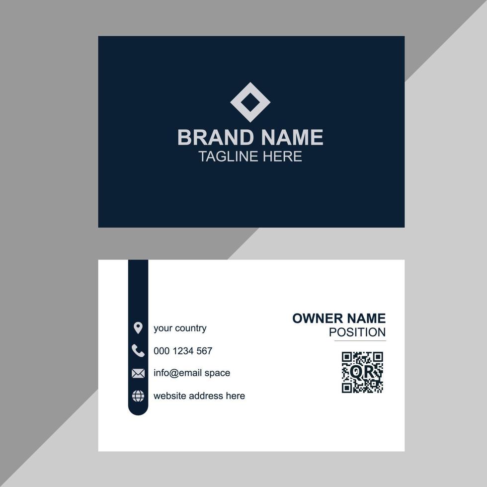 Professional business card design service vector