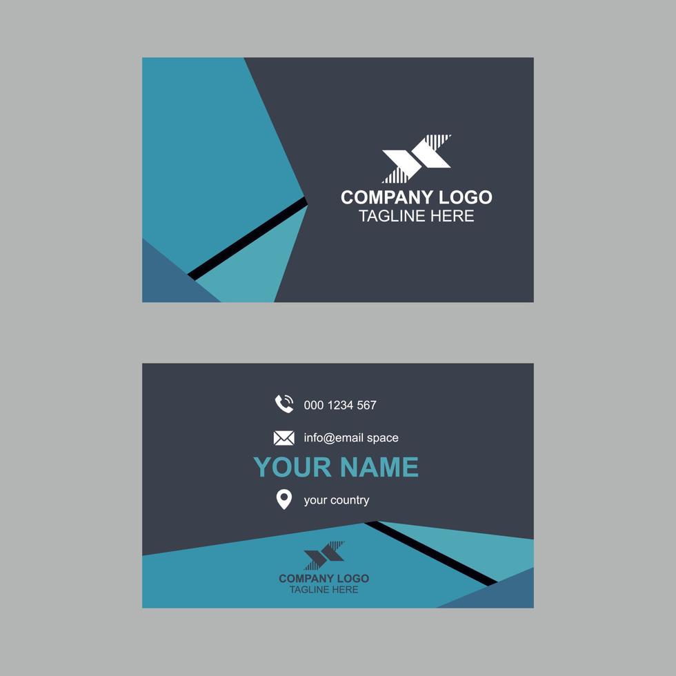 Creative business card design service vector