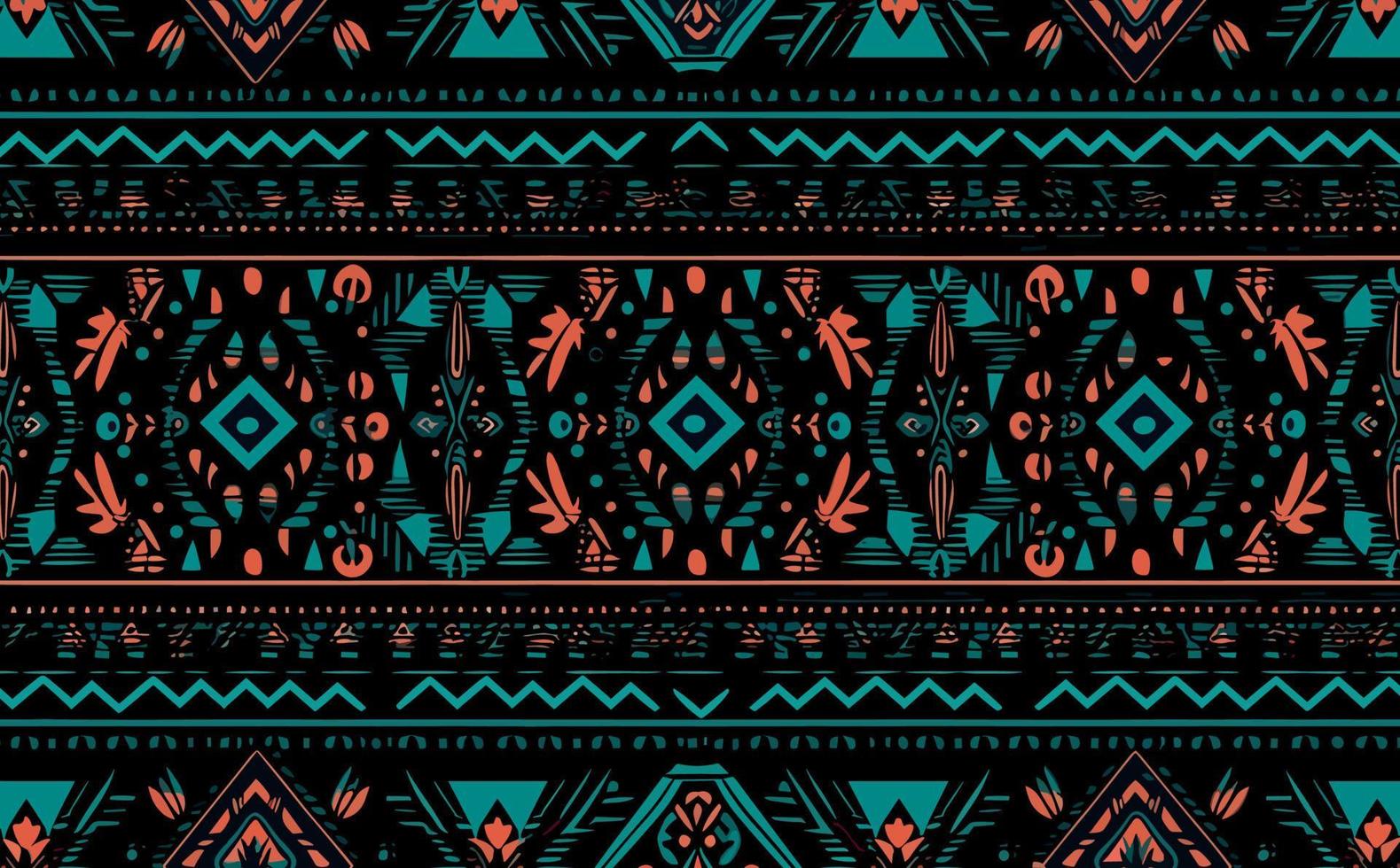Ethnic abstract ikat pattern. Seamless pattern in tribal, folk embroidery, Mexican style. Aztec geometric art ornament print.Design for carpet, wallpaper, clothing, wrapping, fabric, cover, textile vector