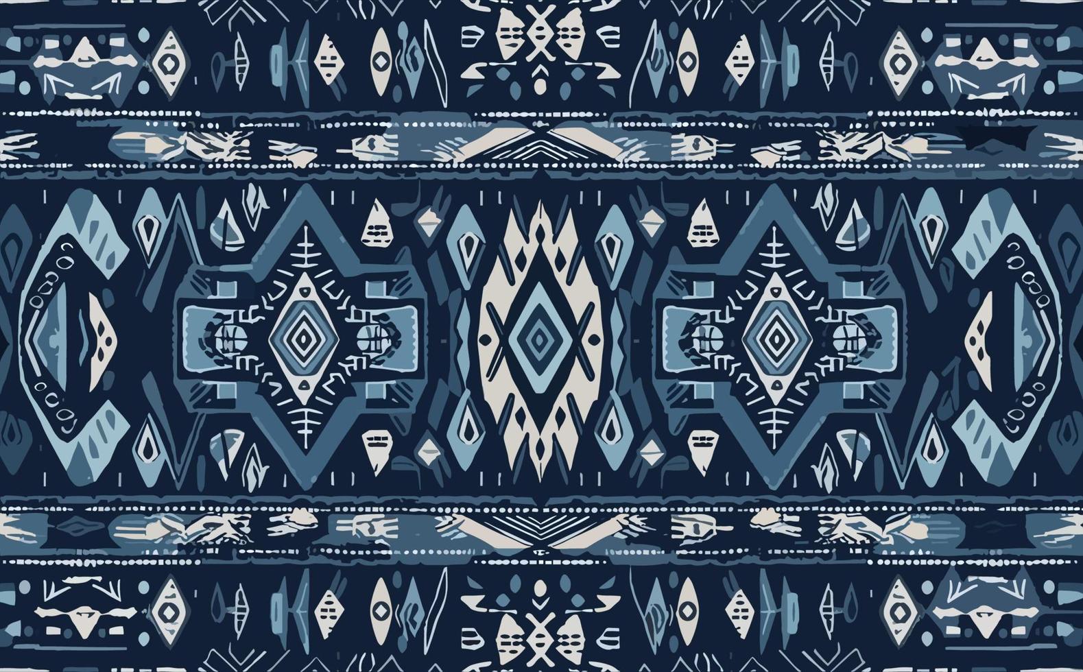 étnico resumen ikat modelo. sin costura modelo en tribal, gente bordado, mexicano estilo. azteca geométrico Arte ornamento diseño de impresión para alfombra, fondo de pantalla, ropa, envase, tela, cubrir, textil vector