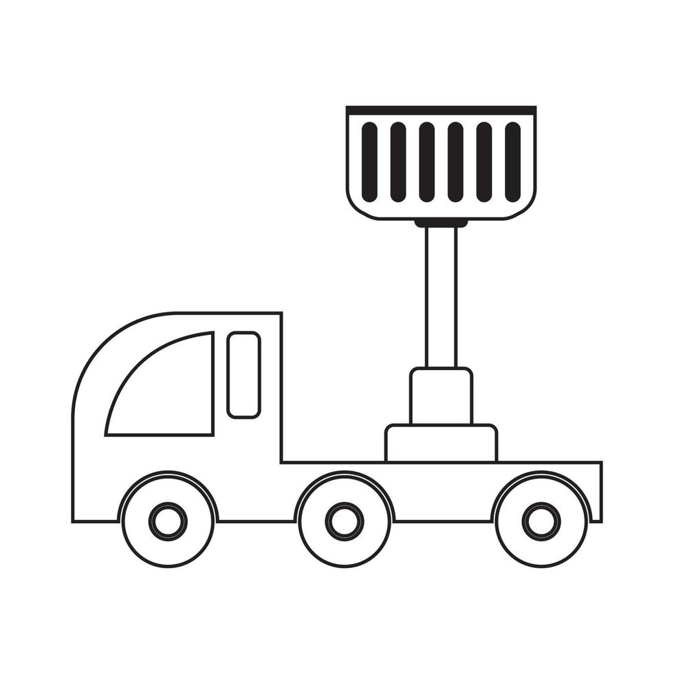 Lifting machine icon vector