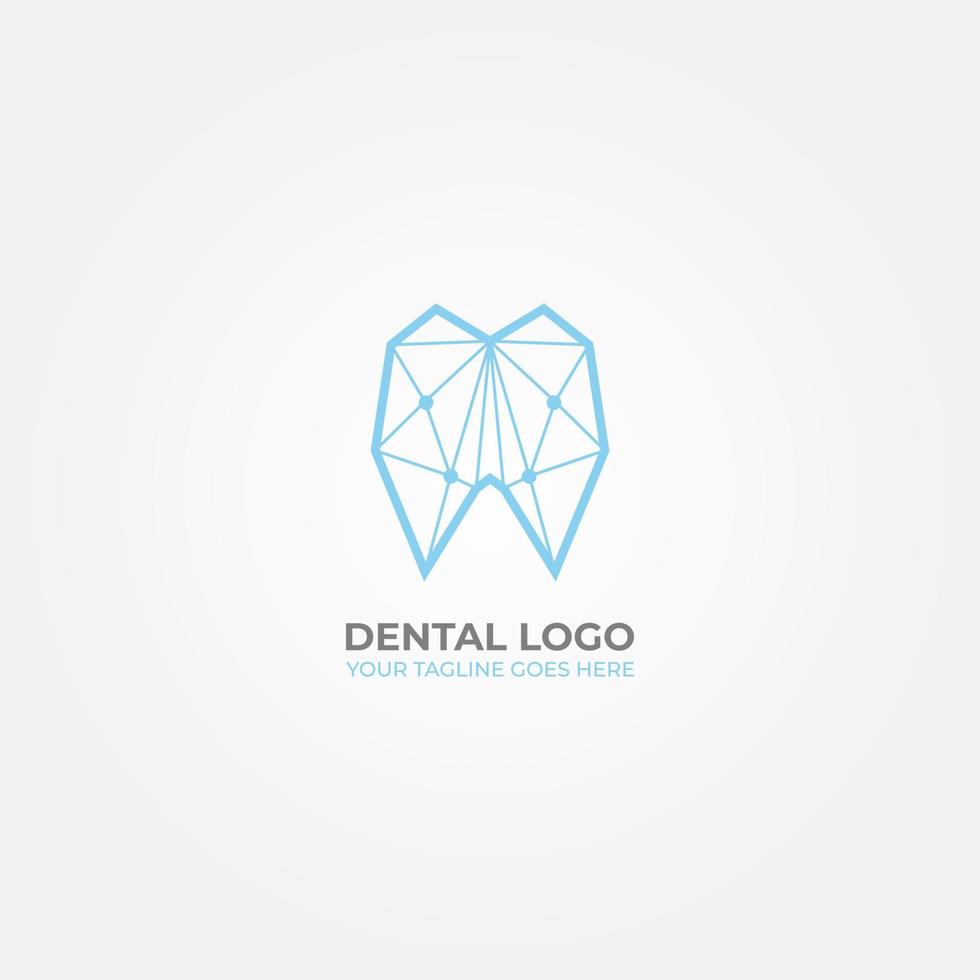 Minimalist and unique dental logo, perfect for your dental clinic business vector