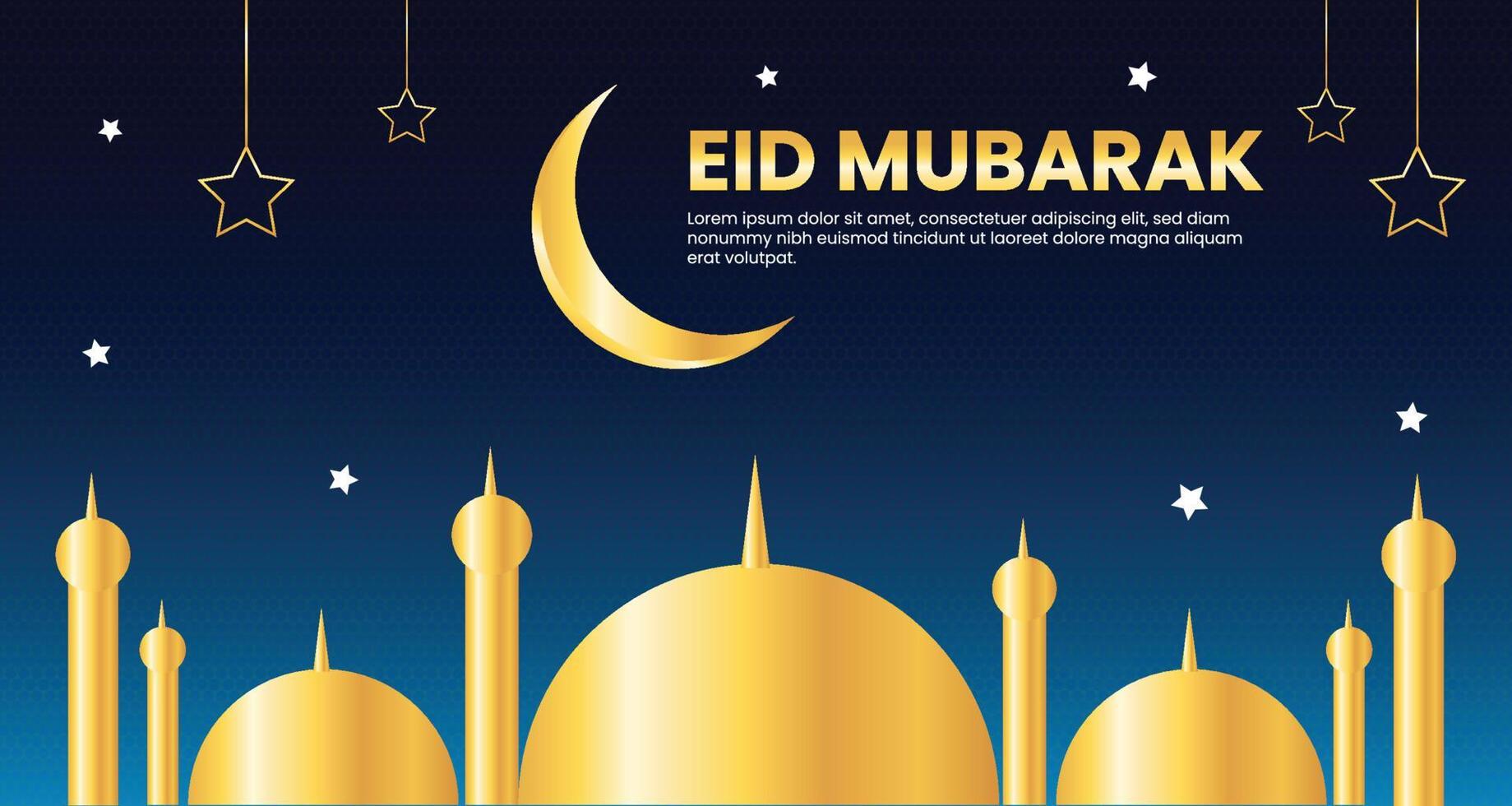 Eid Mubarak Background Design Template vector