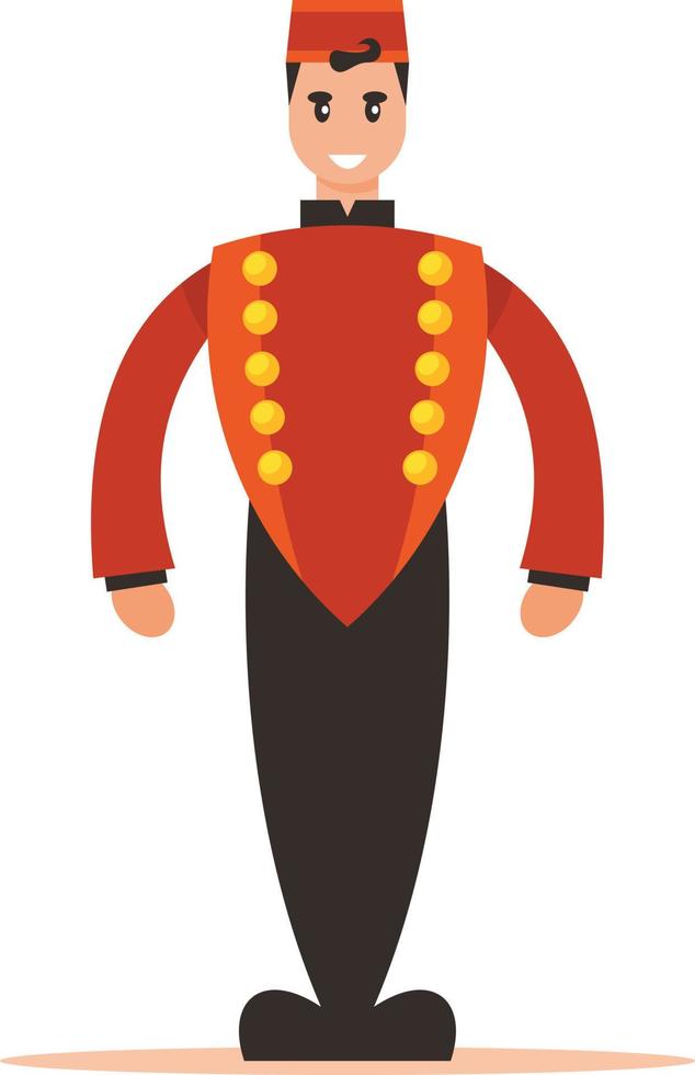 Image Of A Bellhop vector
